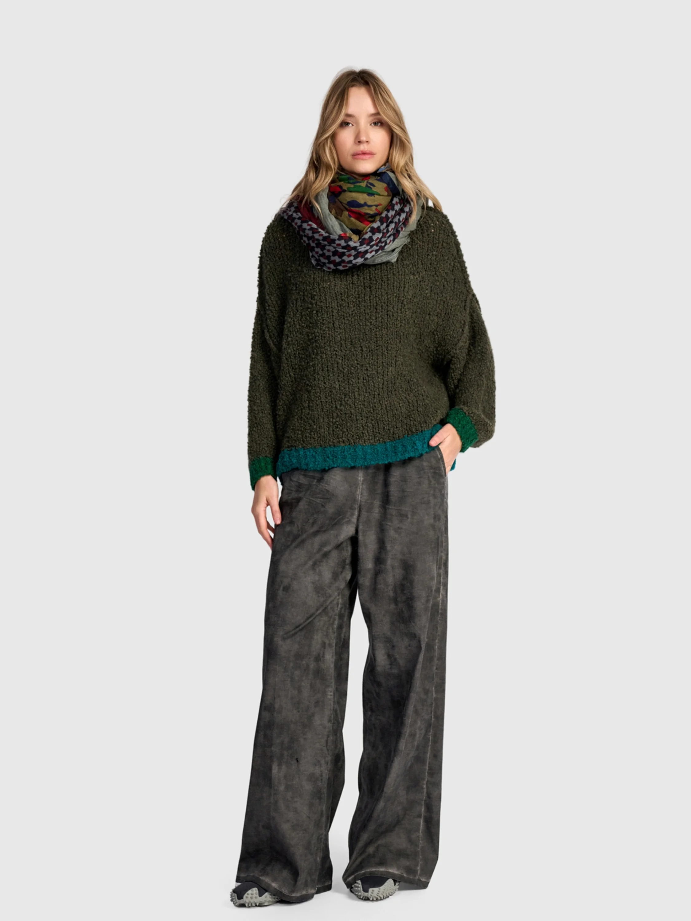 Knit Sweater in Green