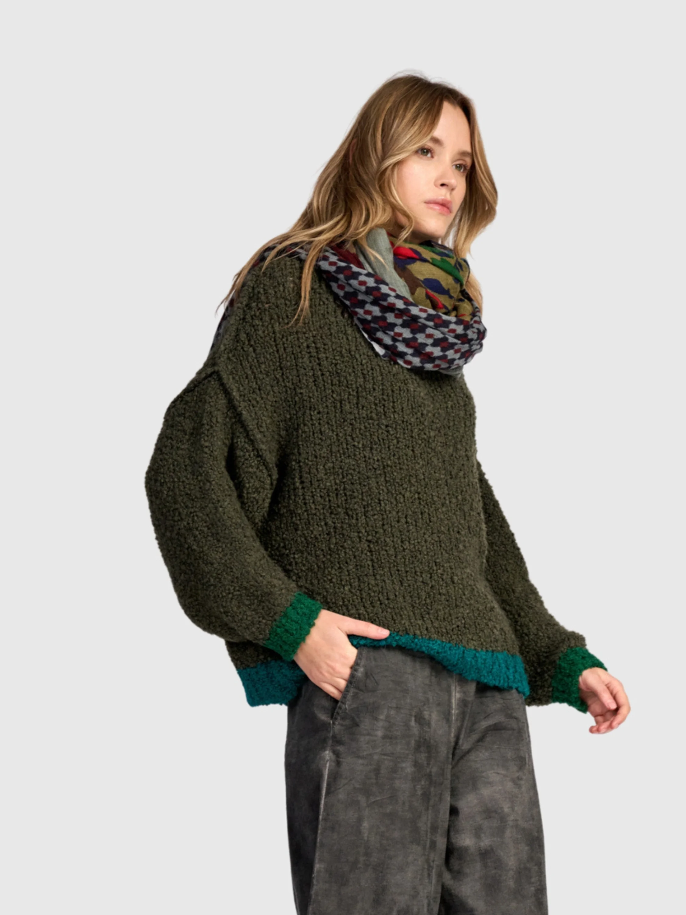 Knit Sweater in Green