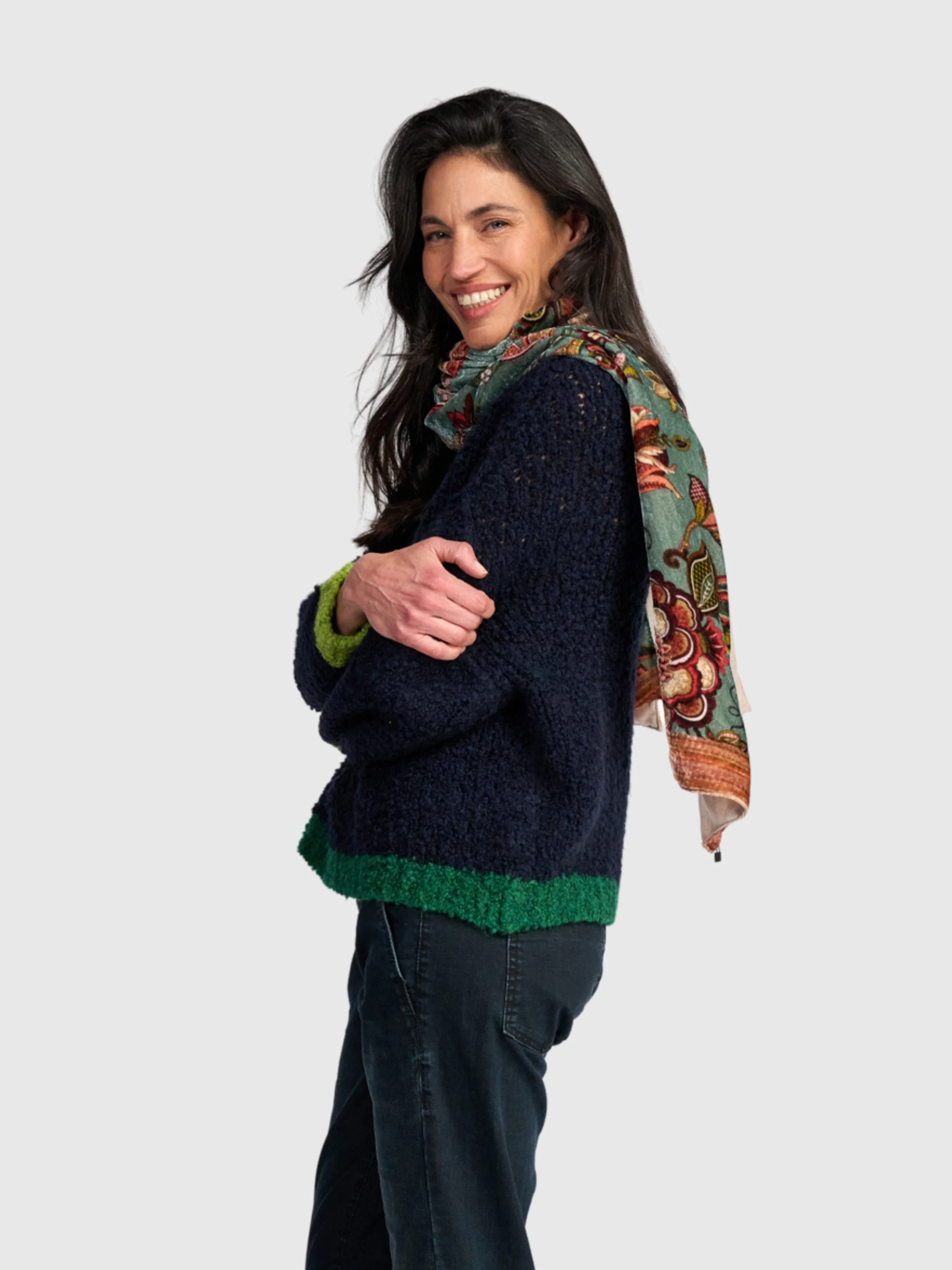 Knit Sweater in Navy