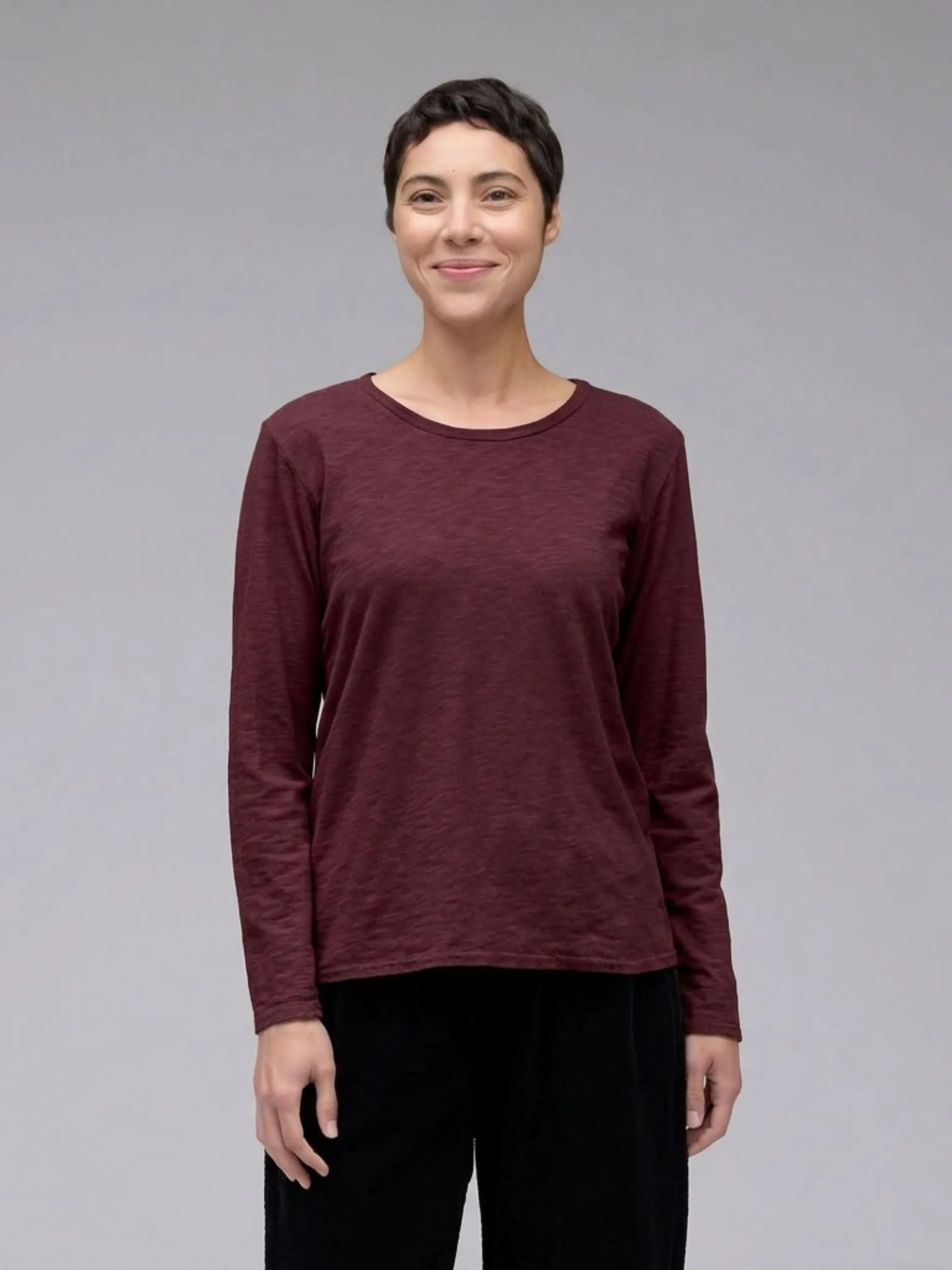 L/S Bias Tee in Cinnabark