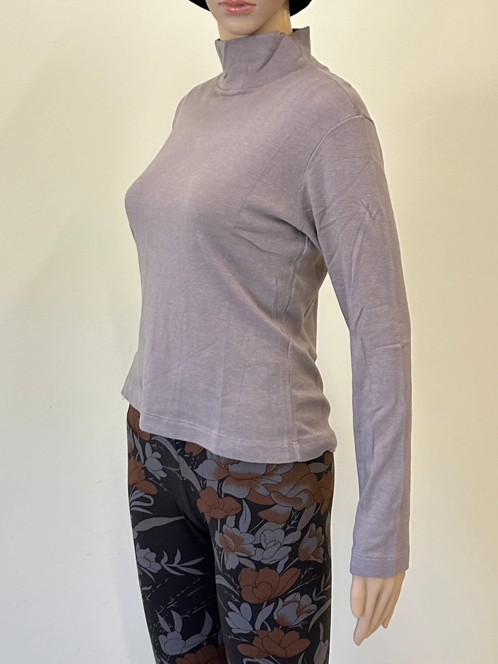 L/S Mock Shell in Rosa