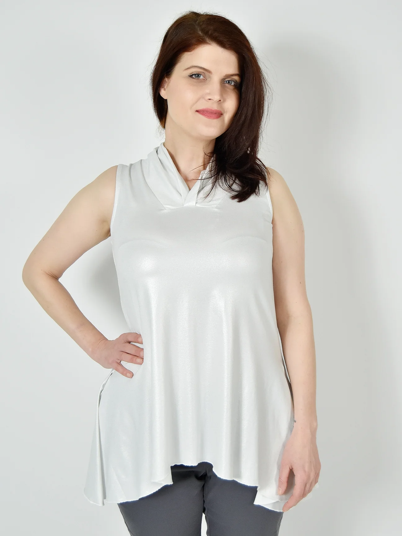 Lipa Tunic in Pearly