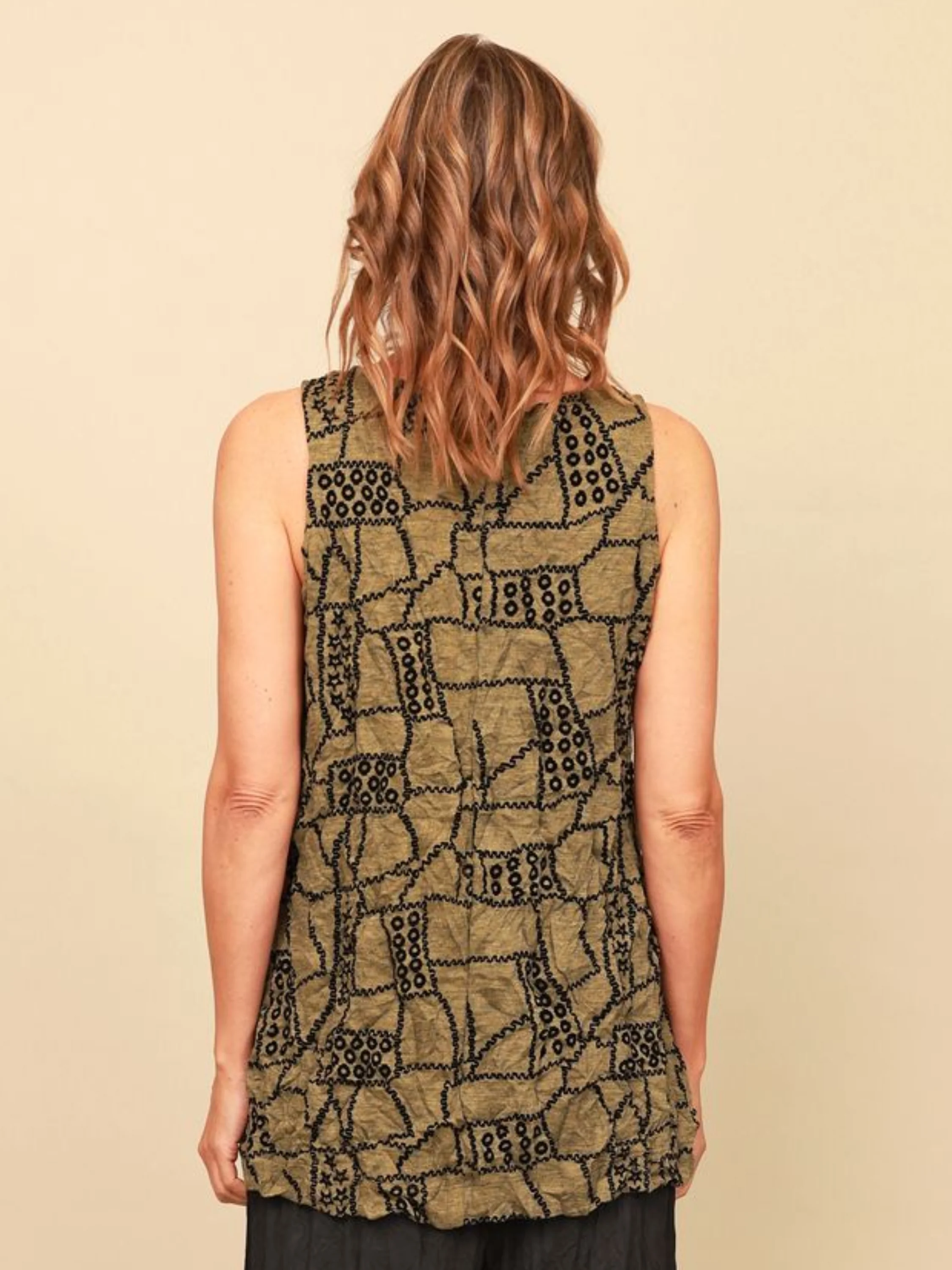 Liz Tank in Brass