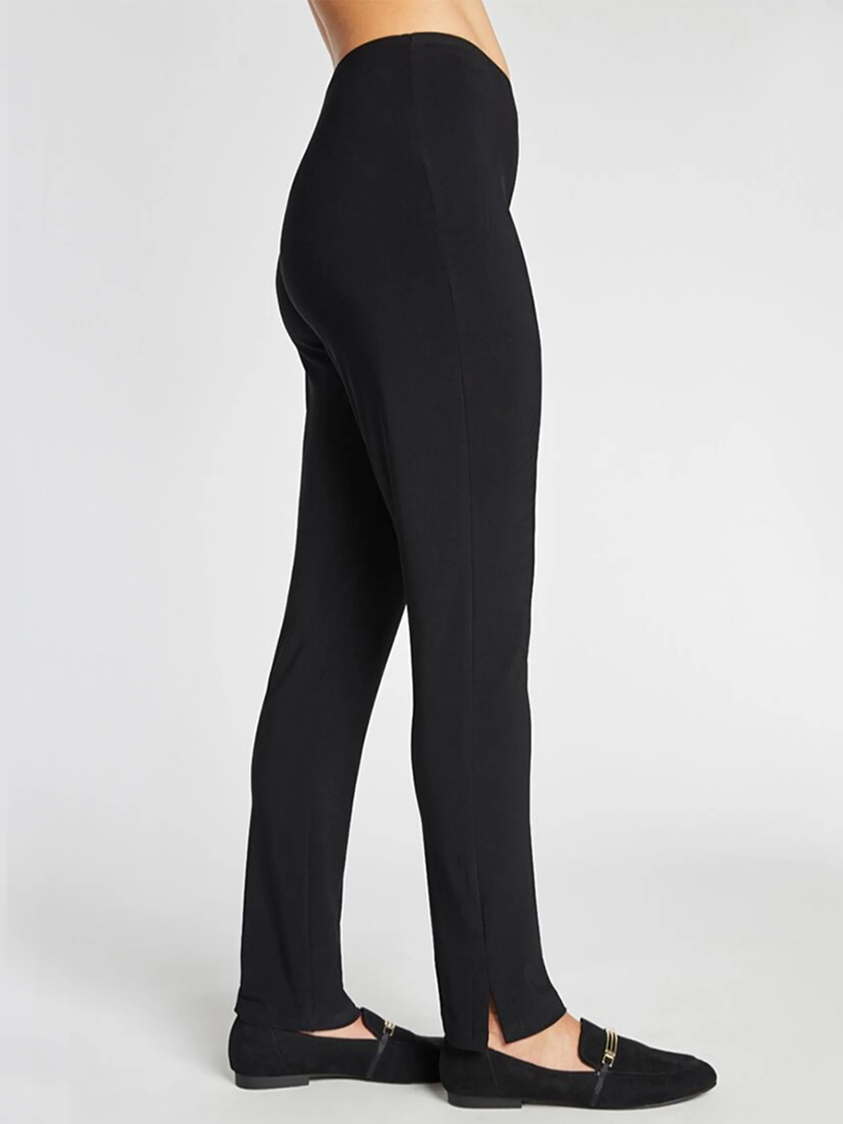 Long Narrow Pant in Black