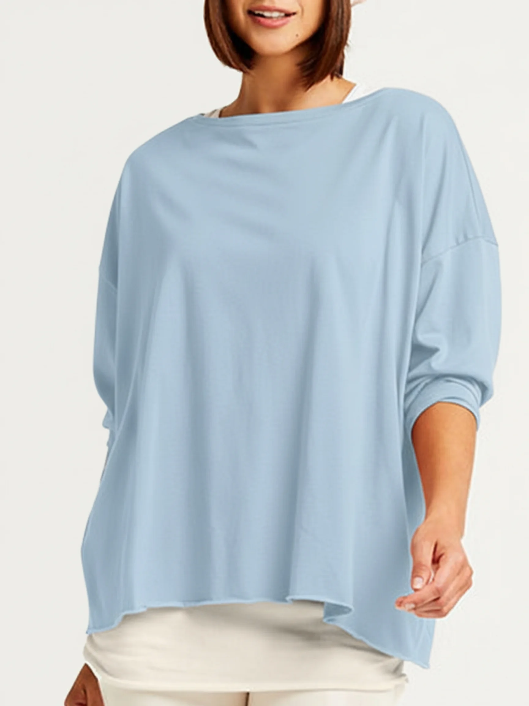 Luxury Boxy T in Cameo