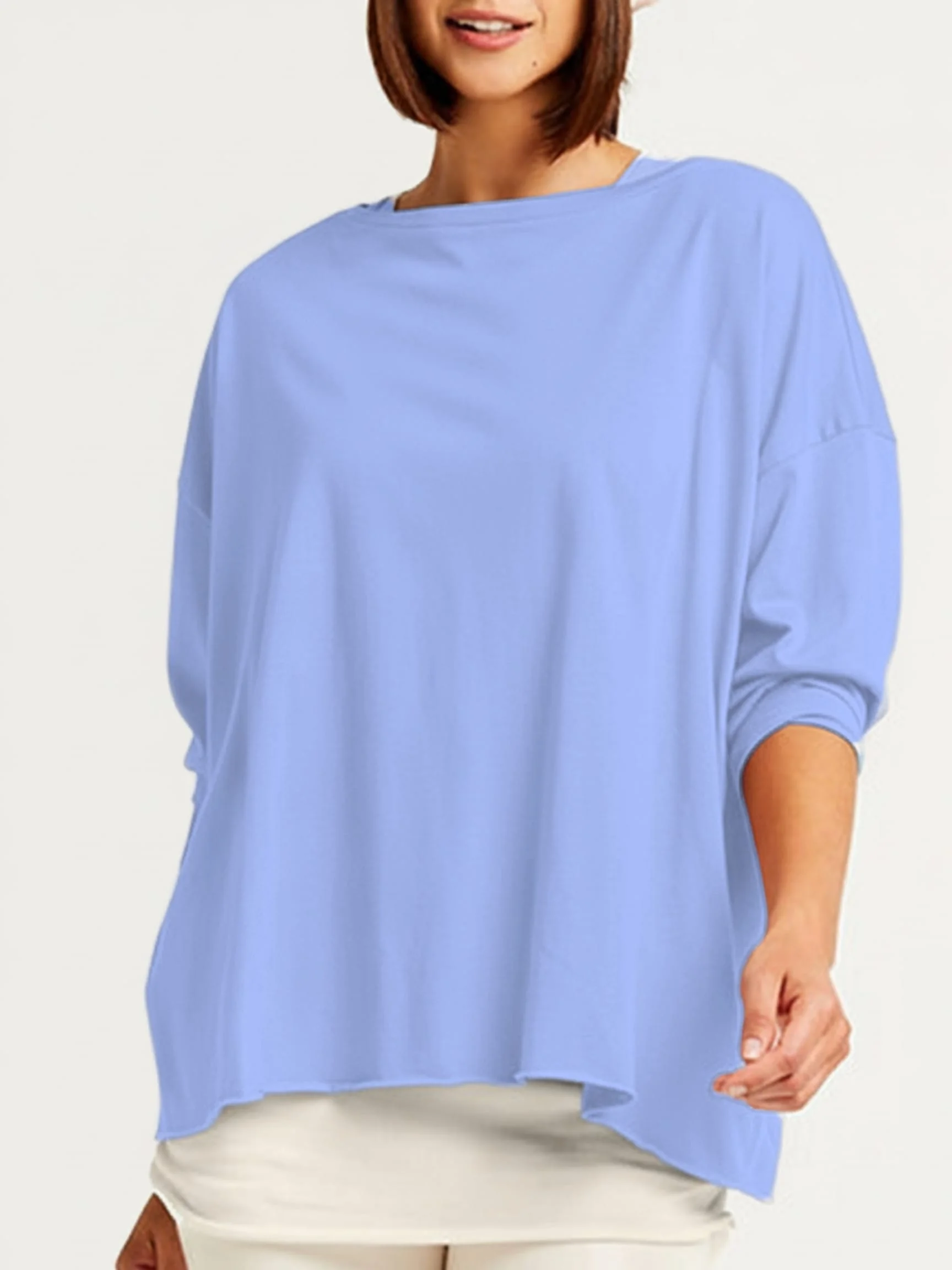 Luxury Boxy T in Thistle