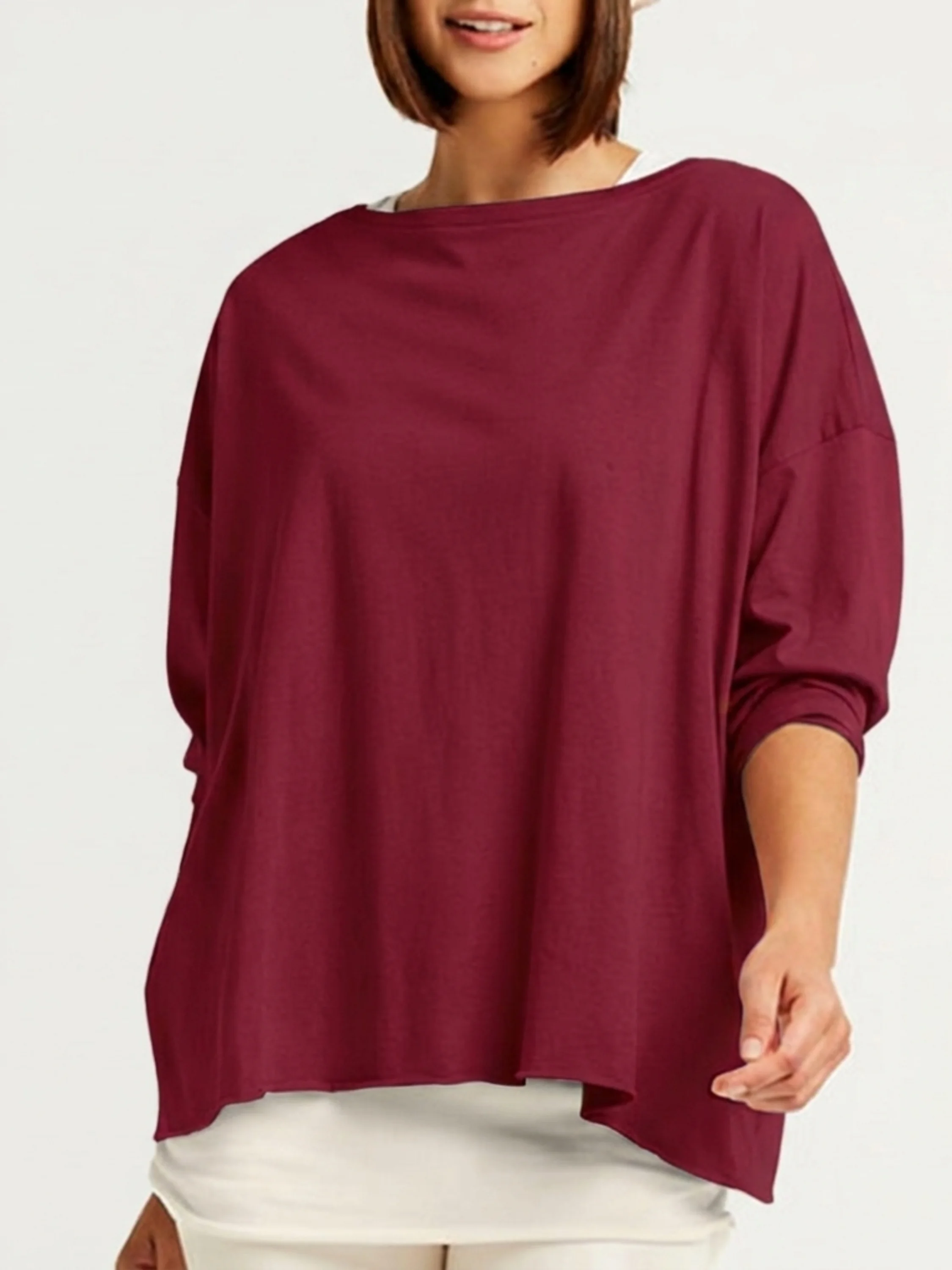 Luxury Boxy T in Ruby