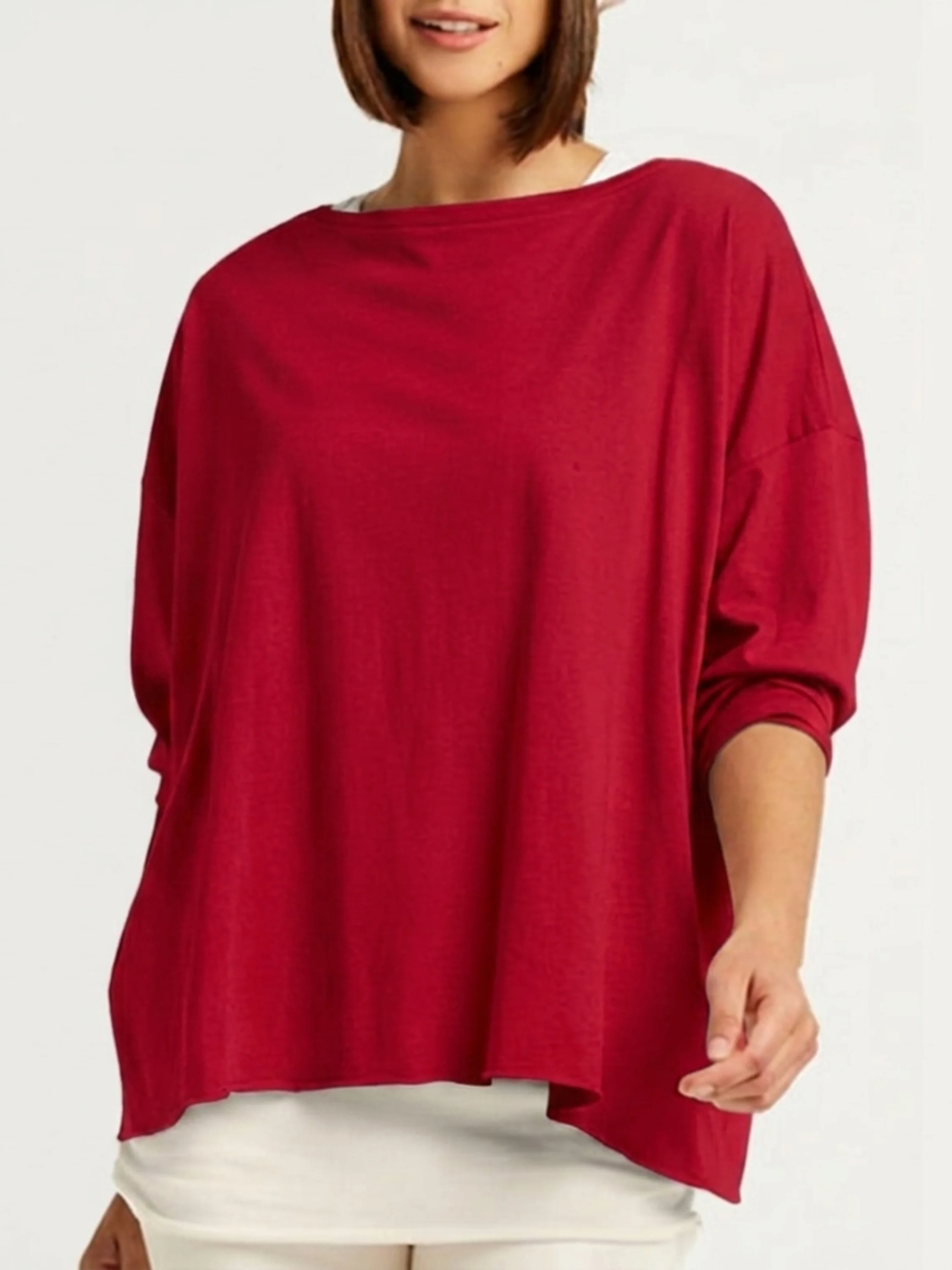 Luxury Boxy T in Ruby