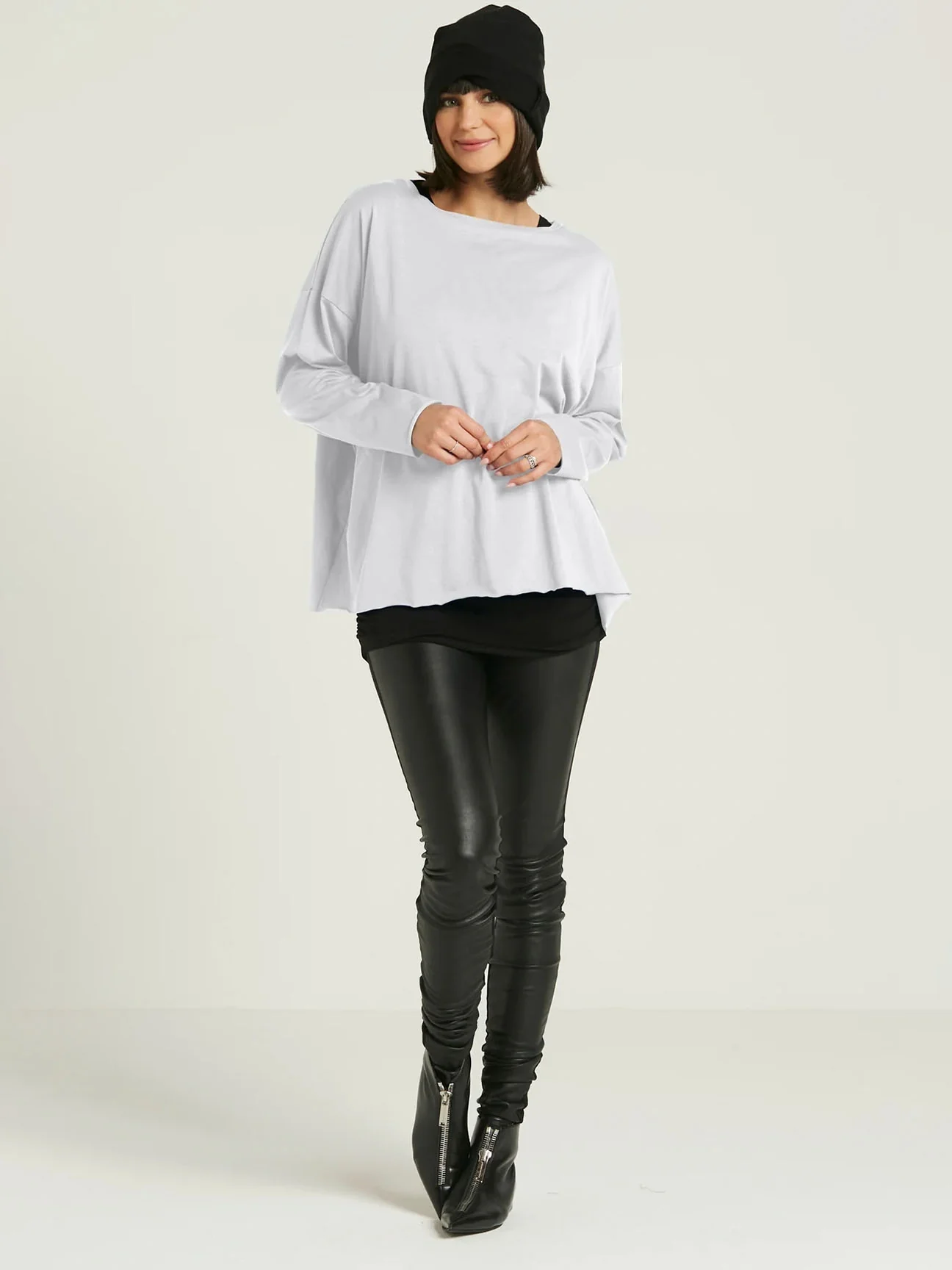 Luxury Boxy T in White