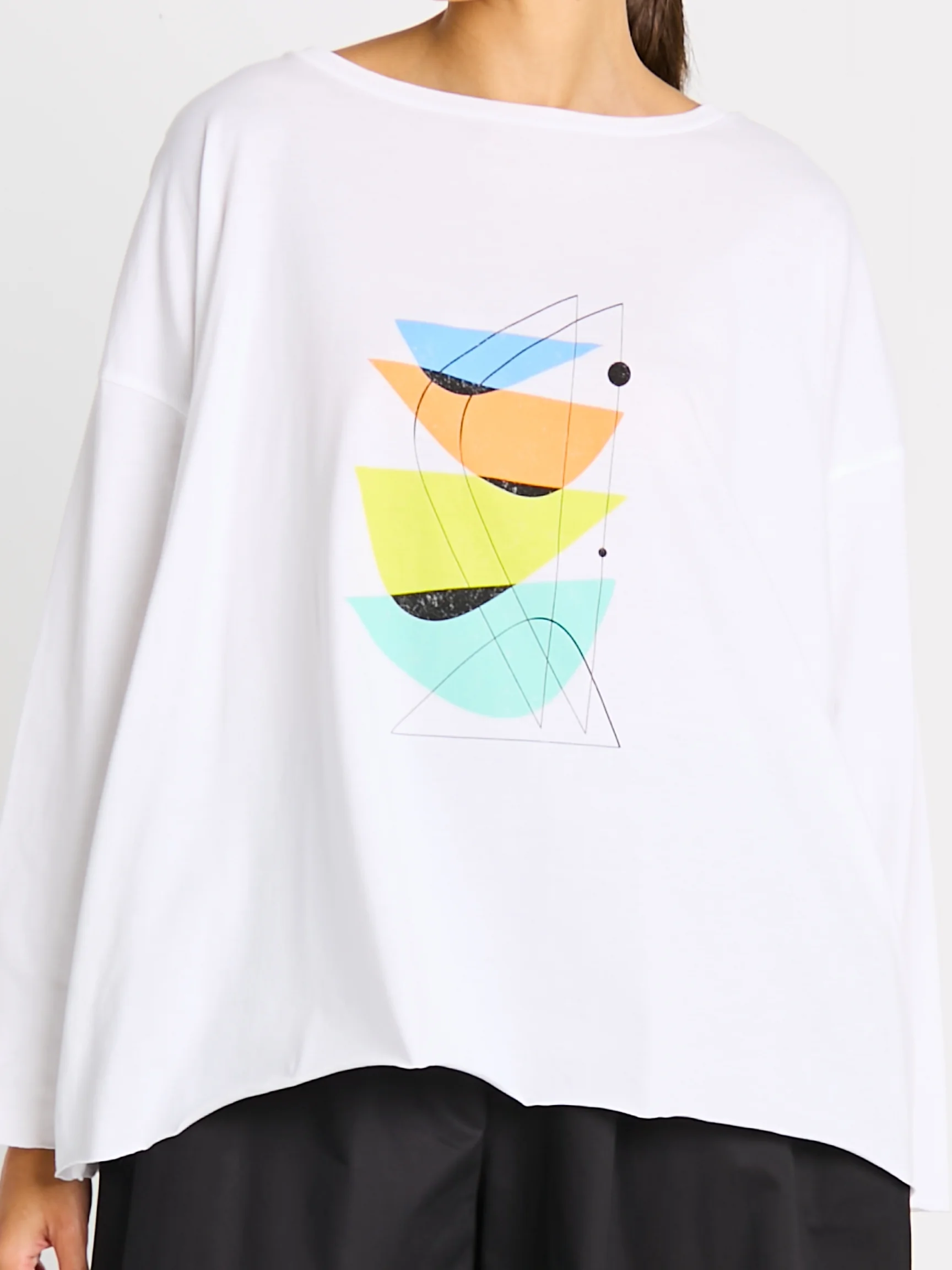 Mid Century T in White