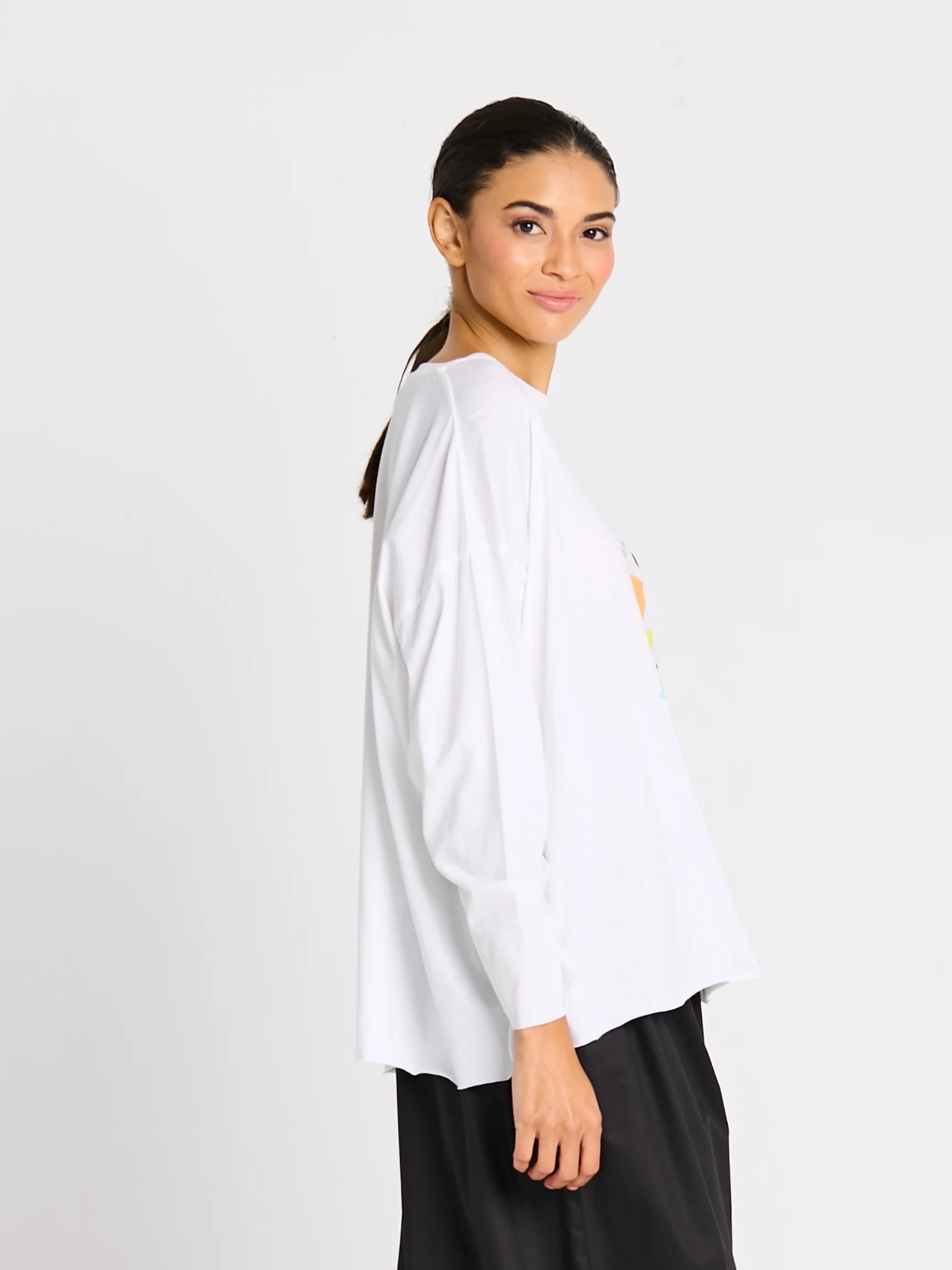 Mid Century T in White