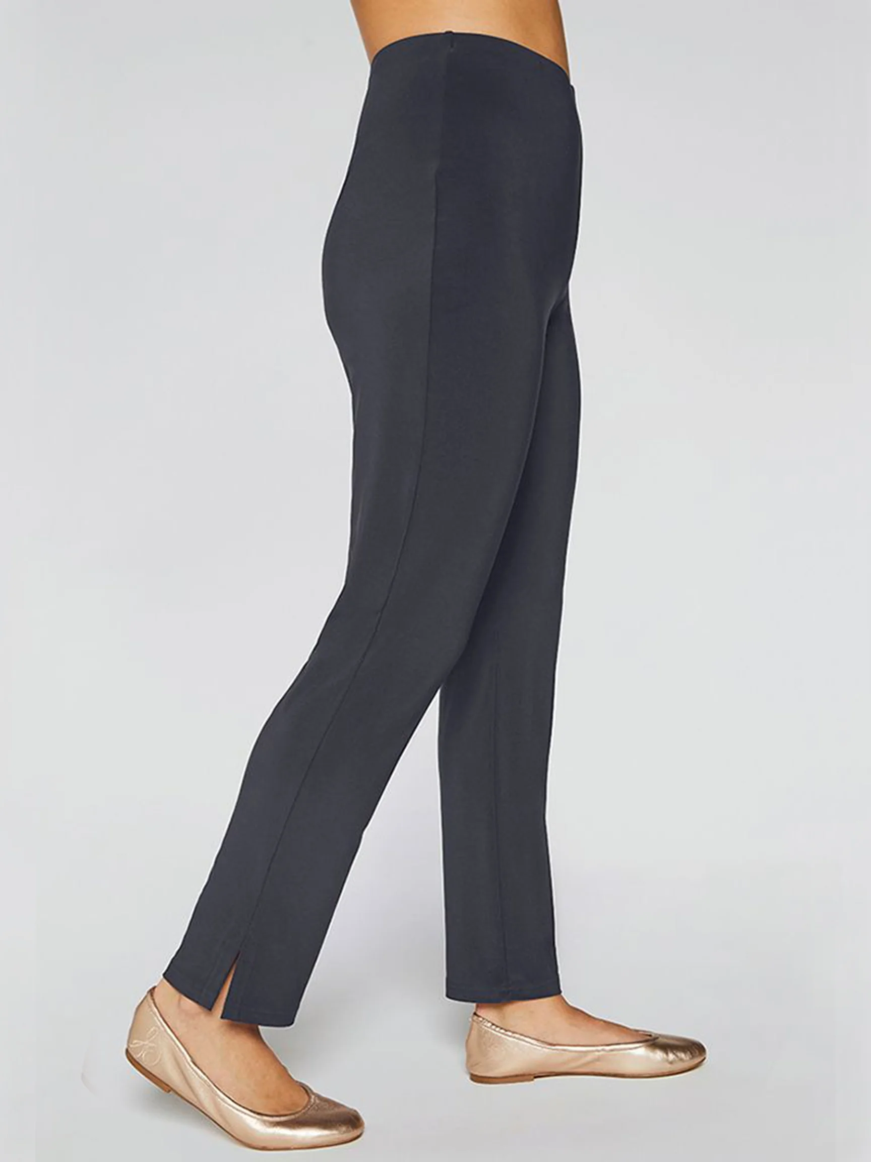 Midi Narrow Pant in Graphite