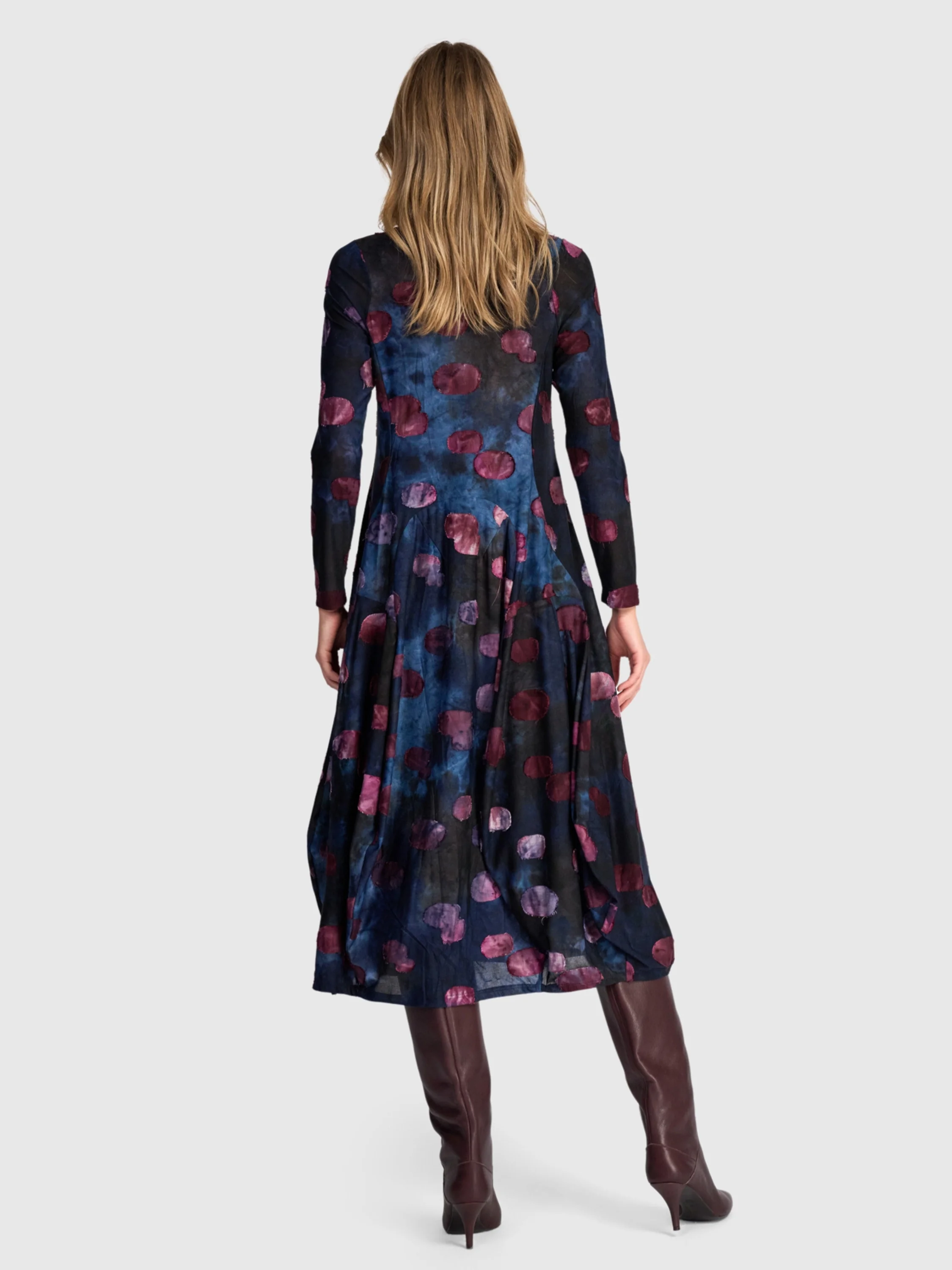 Midnight Dot Dress in Midnight