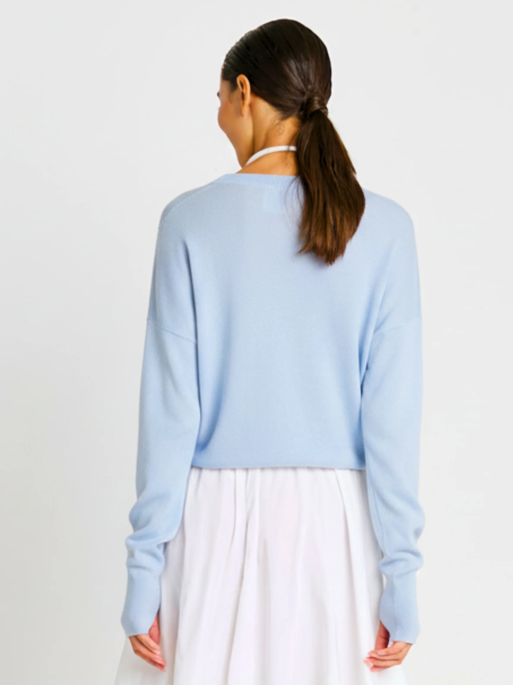 Mini Knit Sweater in Cameo