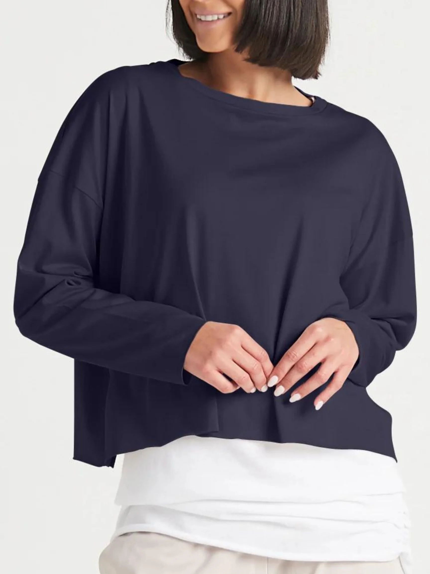 Mini Luxury Boxy T in Midnight