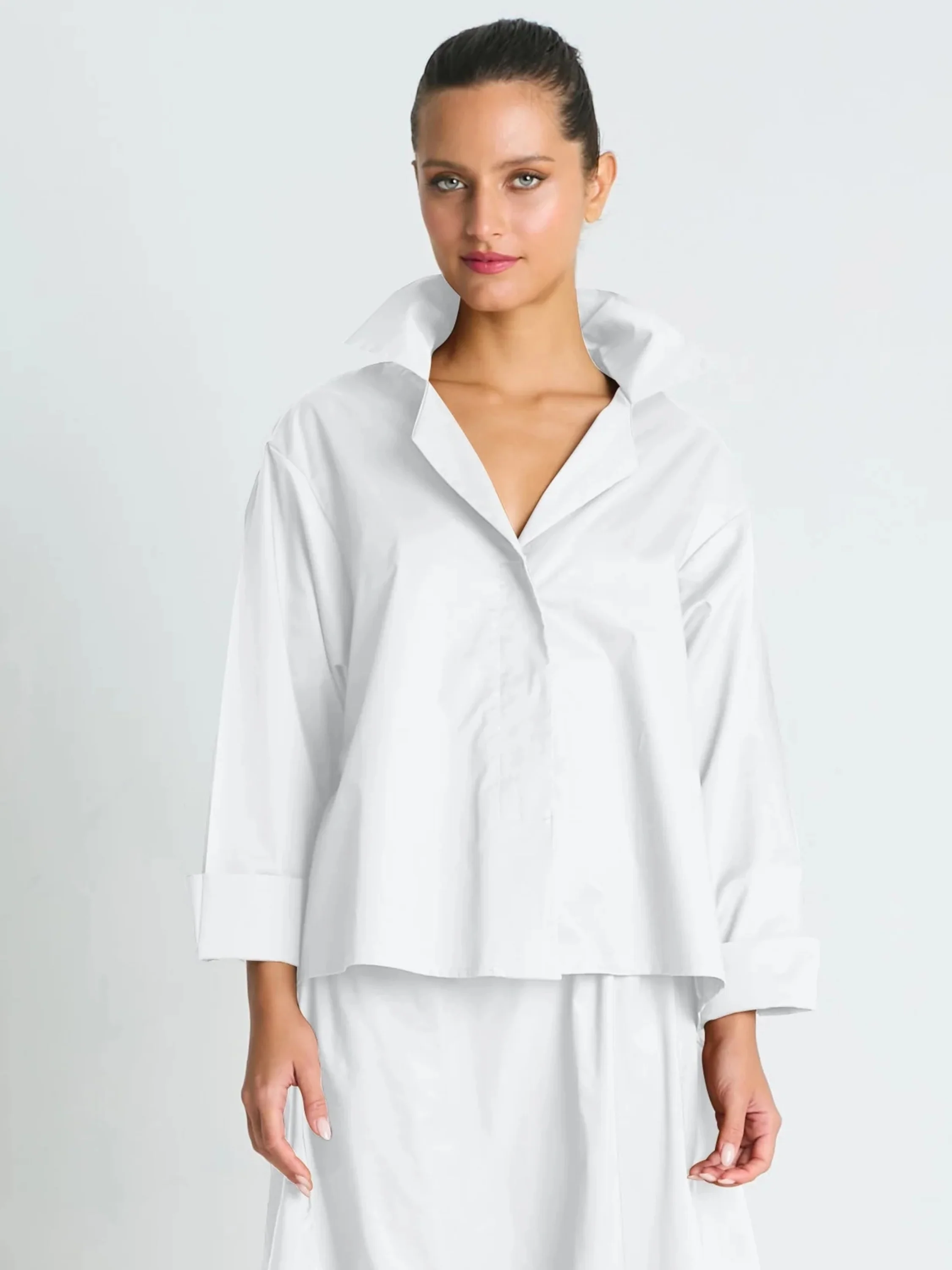 Mini Man Shirt in White