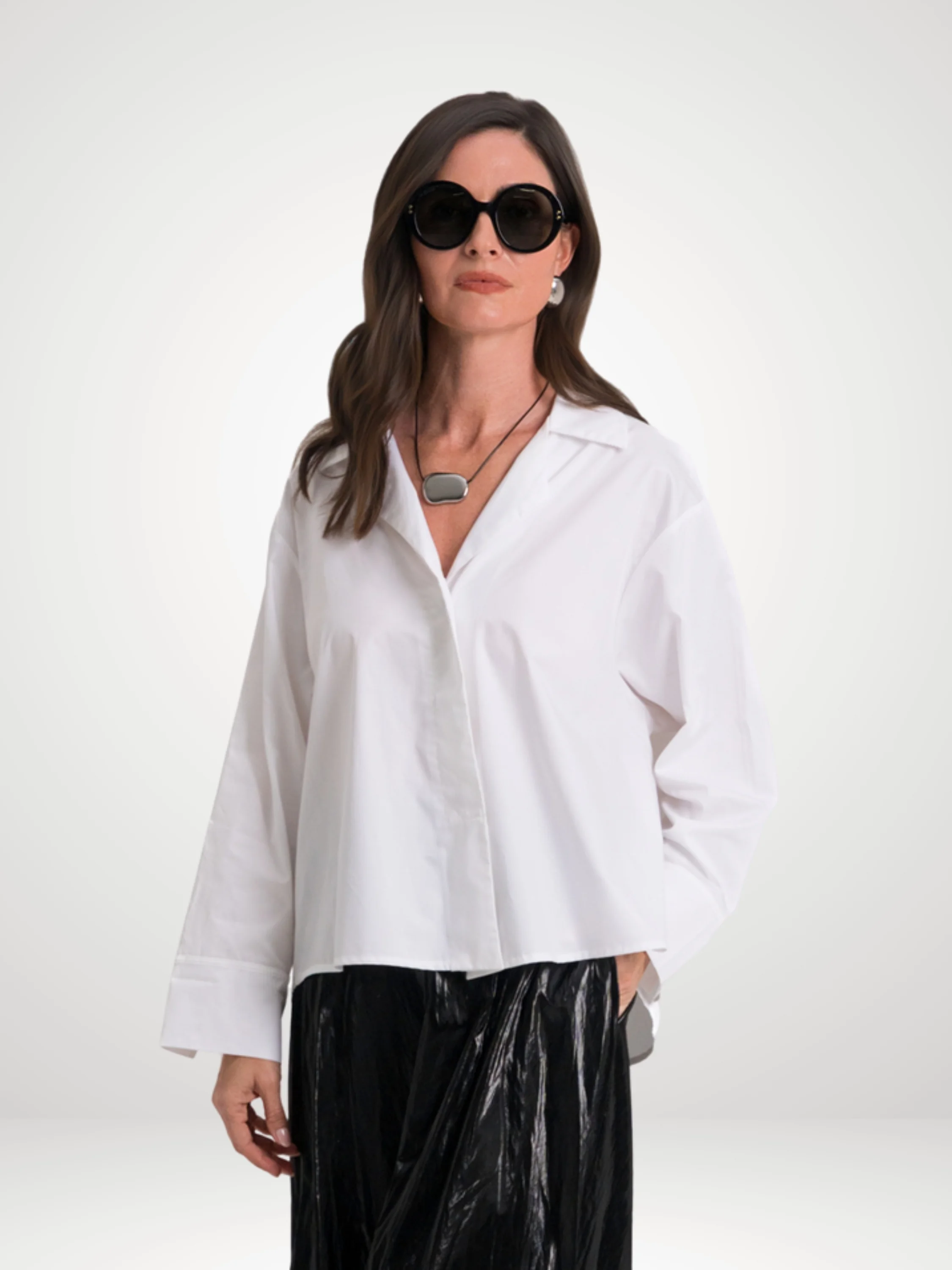 Mini Man Shirt in White