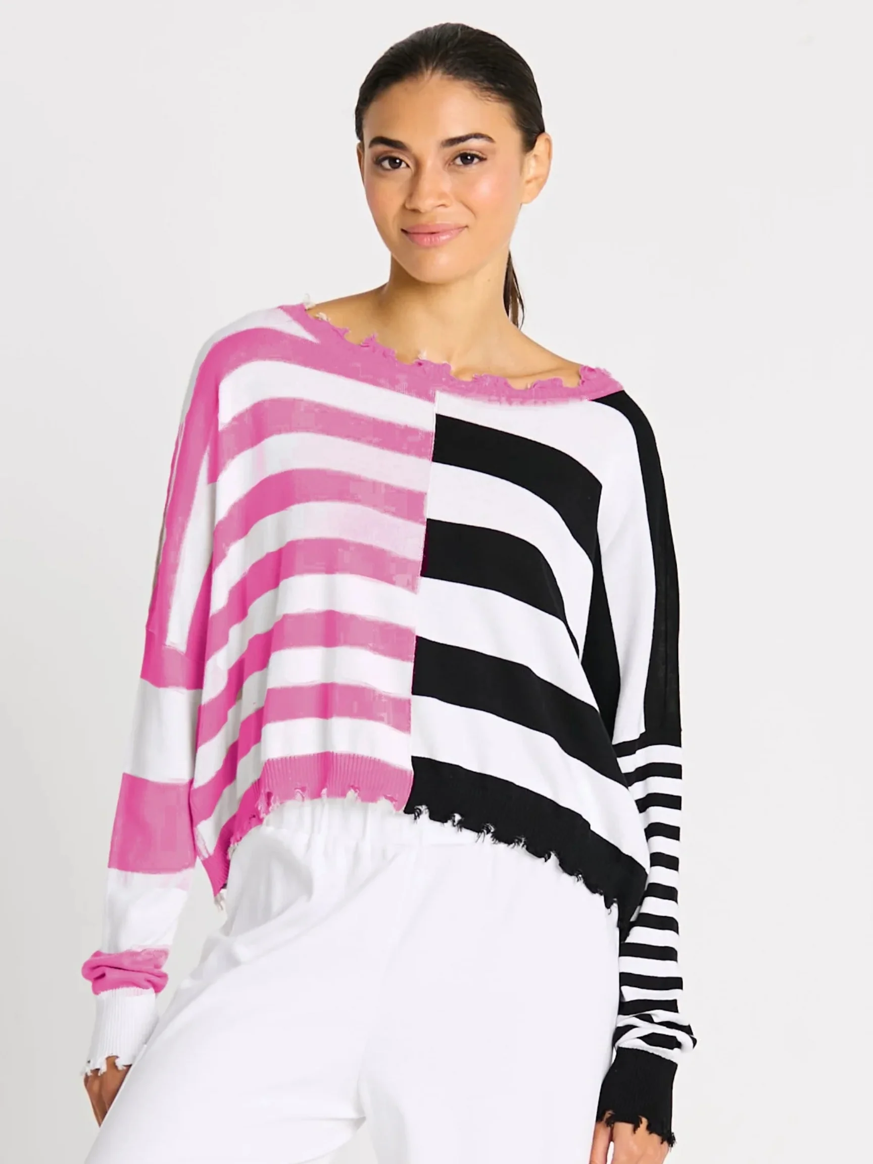 Mini Mix Up in Black/Peony/White