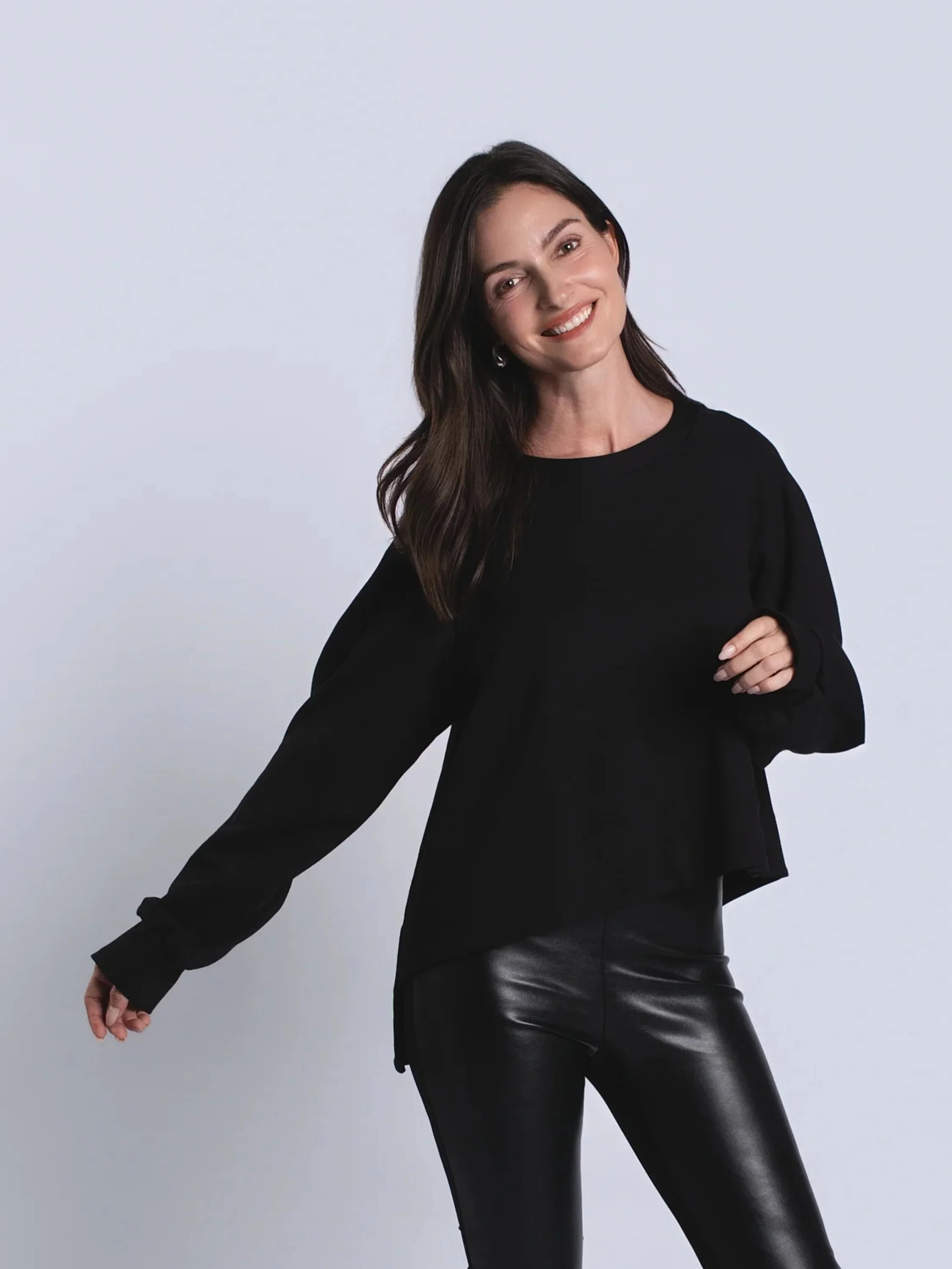 Mini Puff Top in Black