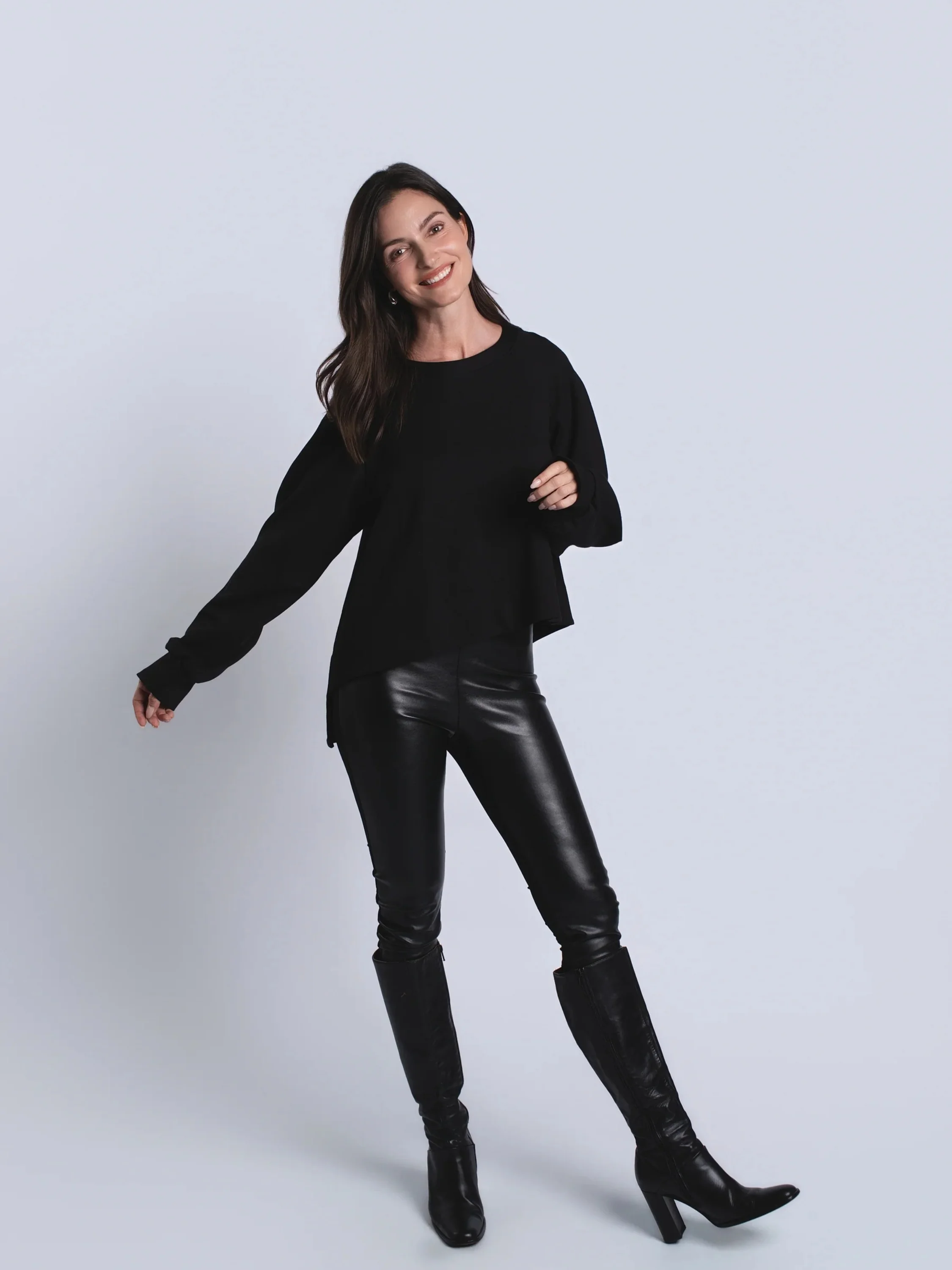 Mini Puff Top in Black