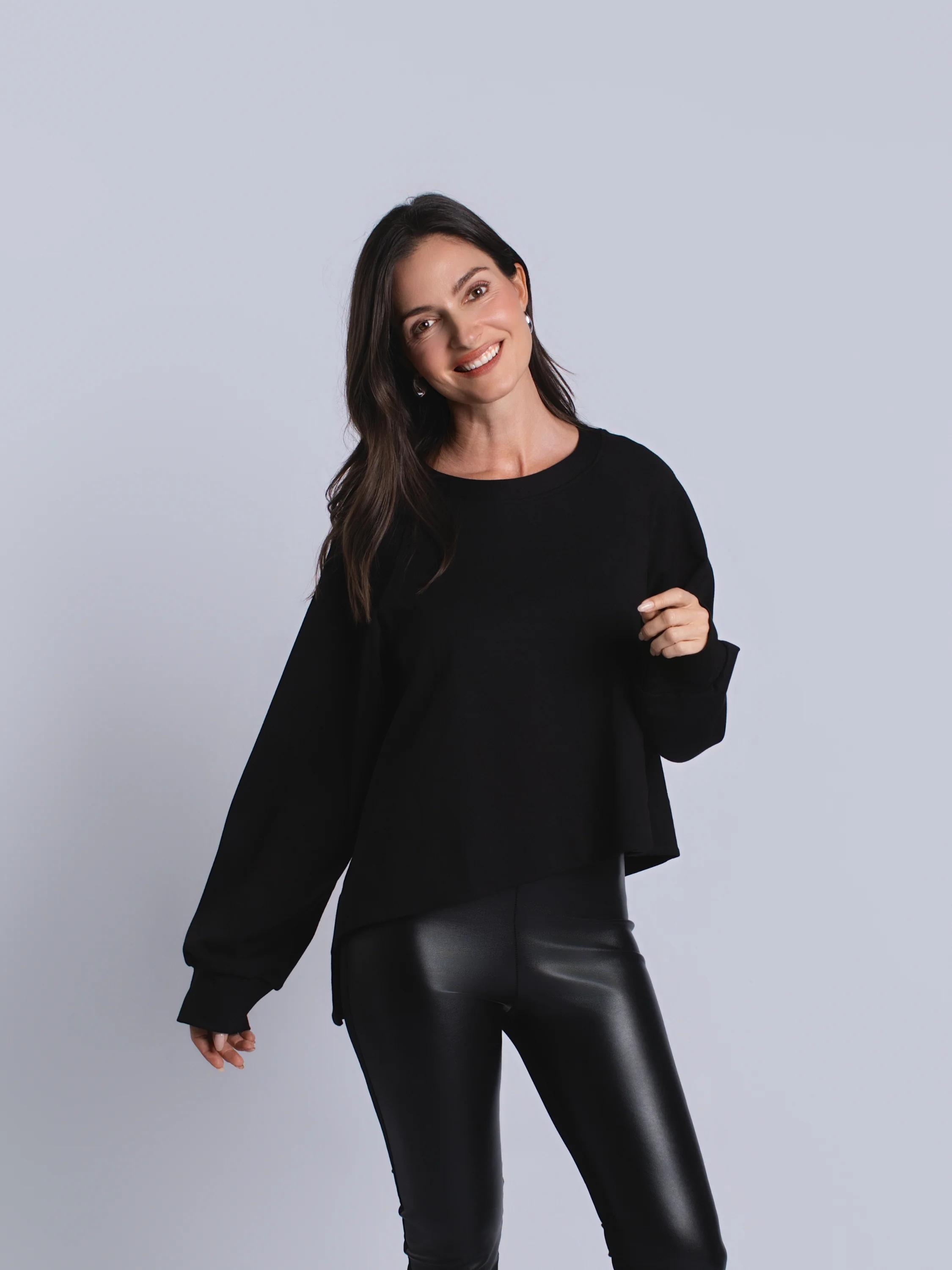 Mini Puff Top in Black