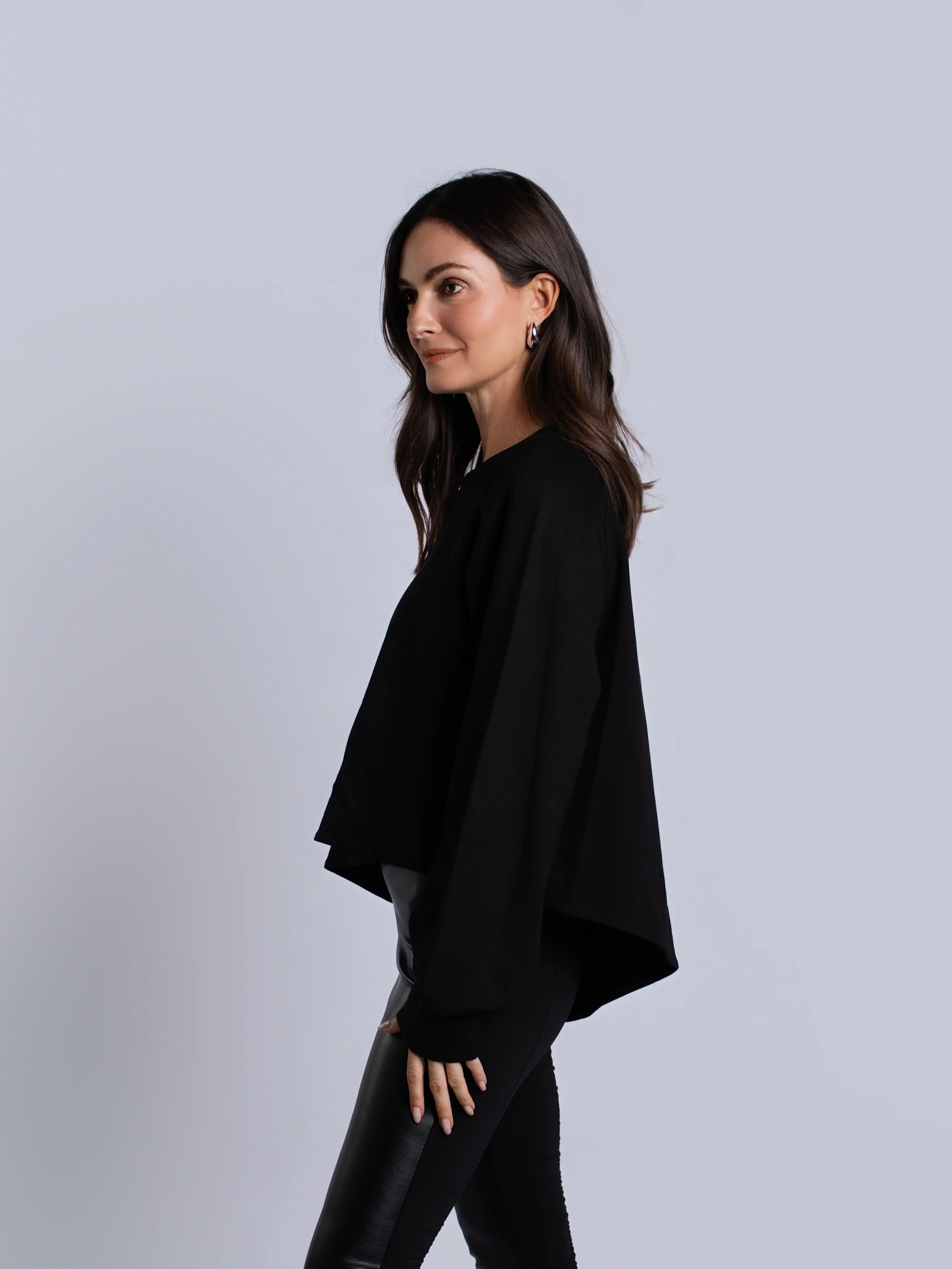 Mini Puff Top in Black