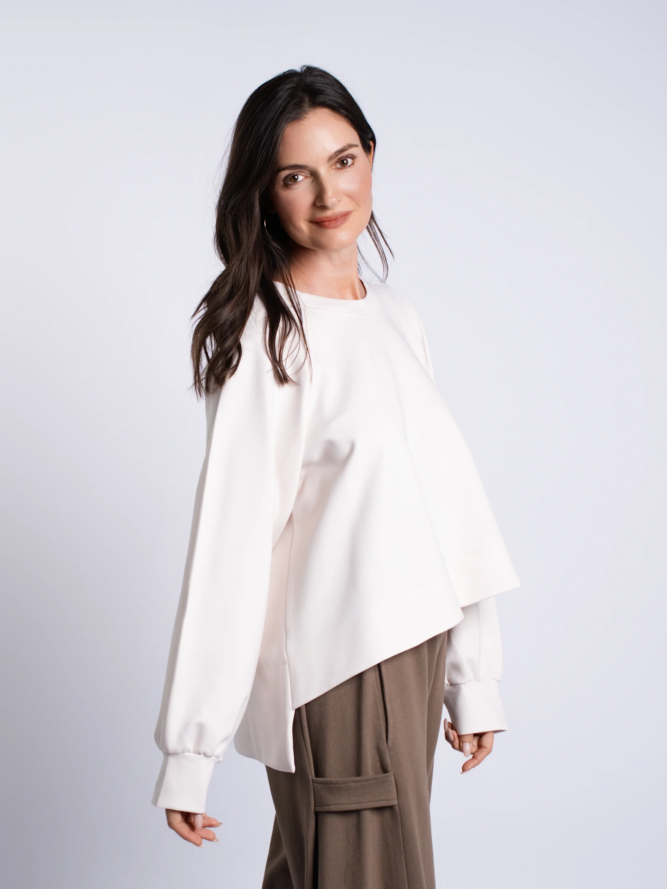 Mini Puff Top in Stone