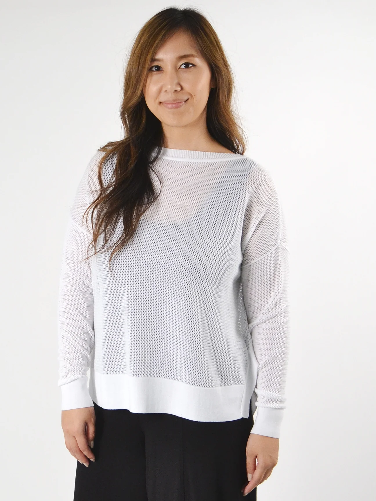 Mini Seed Stitch in White