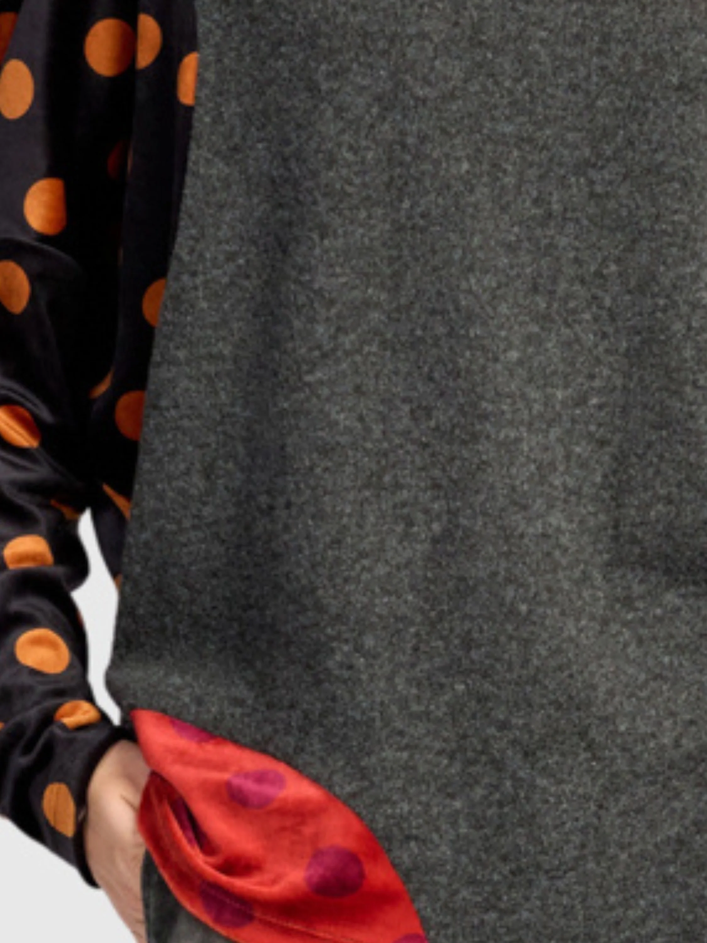 Mixed Dot Knit Pullover in Mix