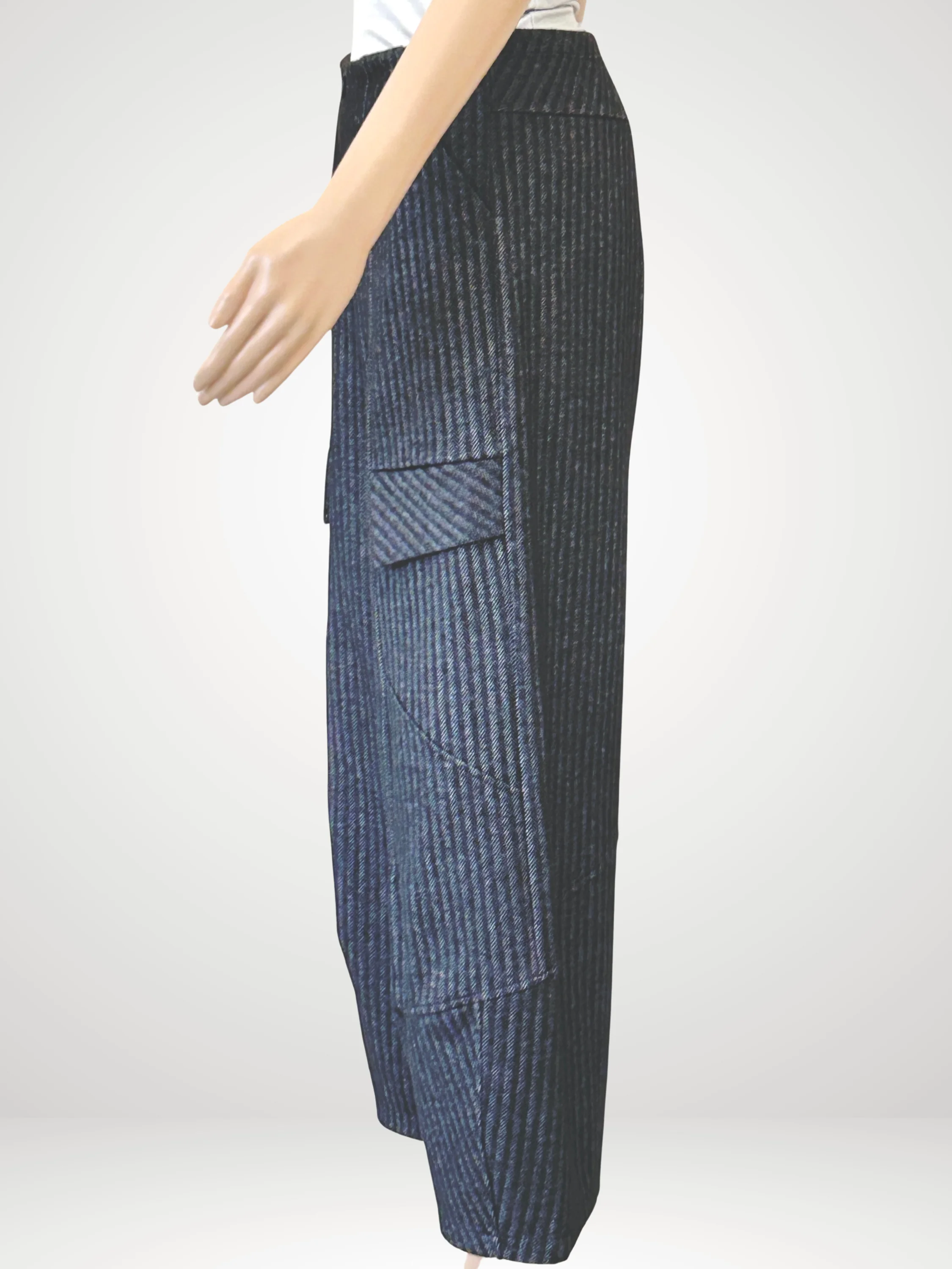 Modesto Pant in Grey Herringbone