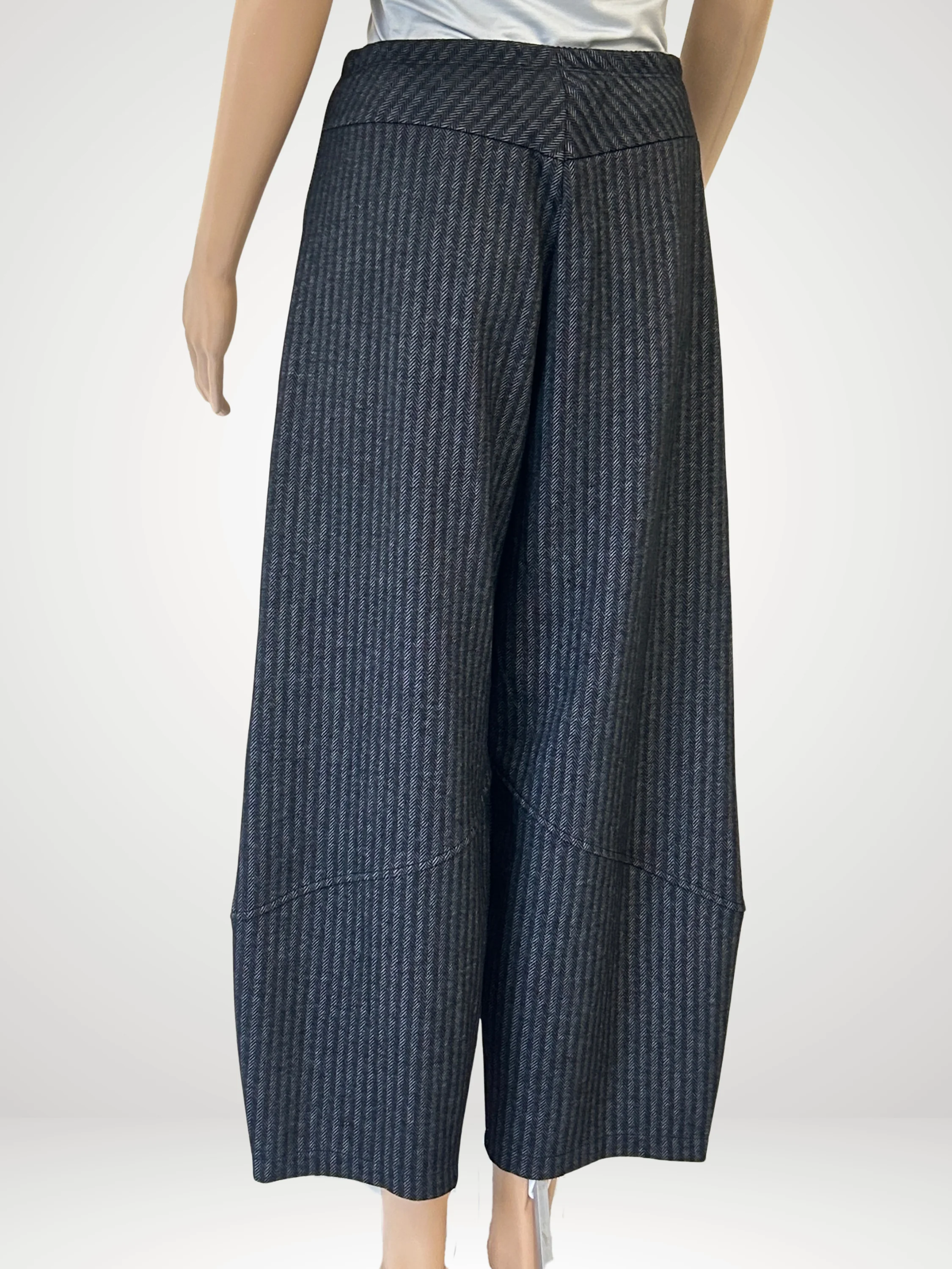 Modesto Pant in Grey Herringbone