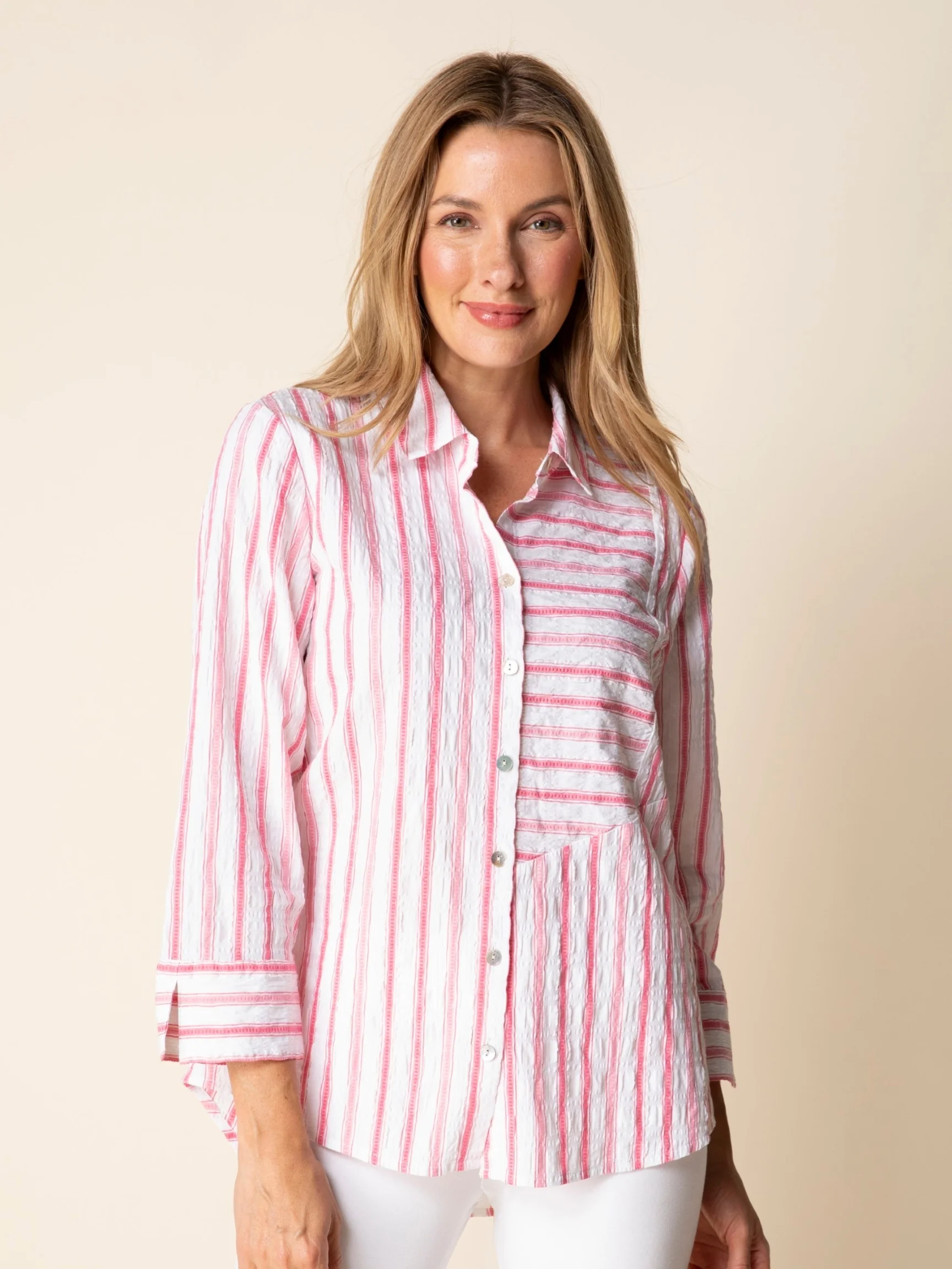 Montauk Shirt in Coral