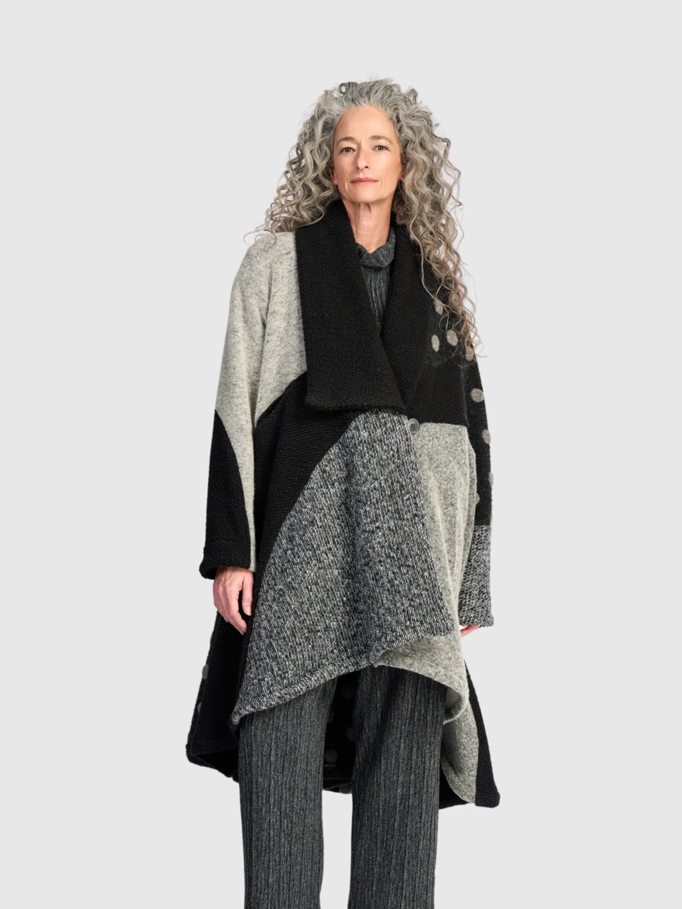 Mosaic Coat in Storm