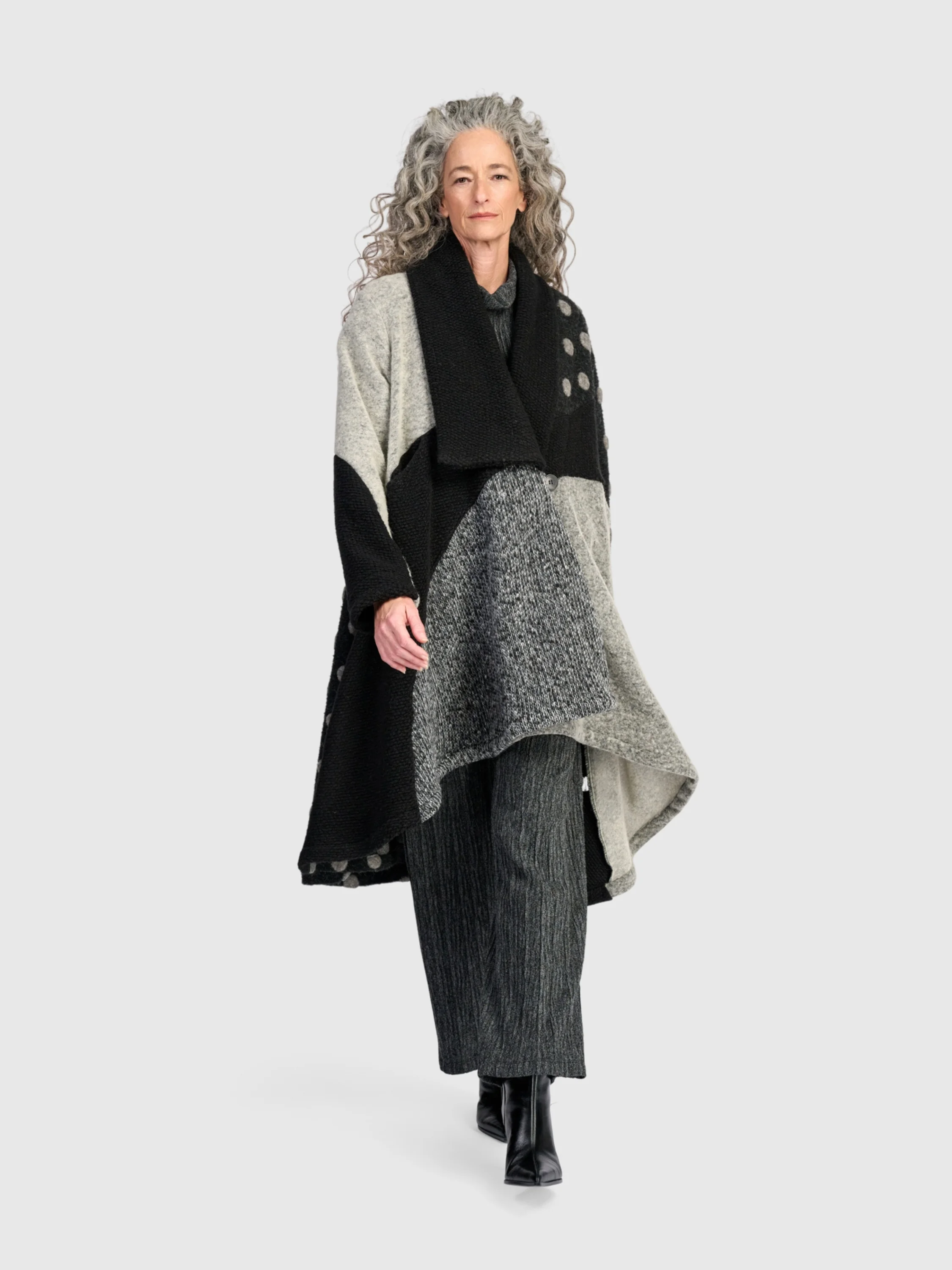 Mosaic Coat in Storm