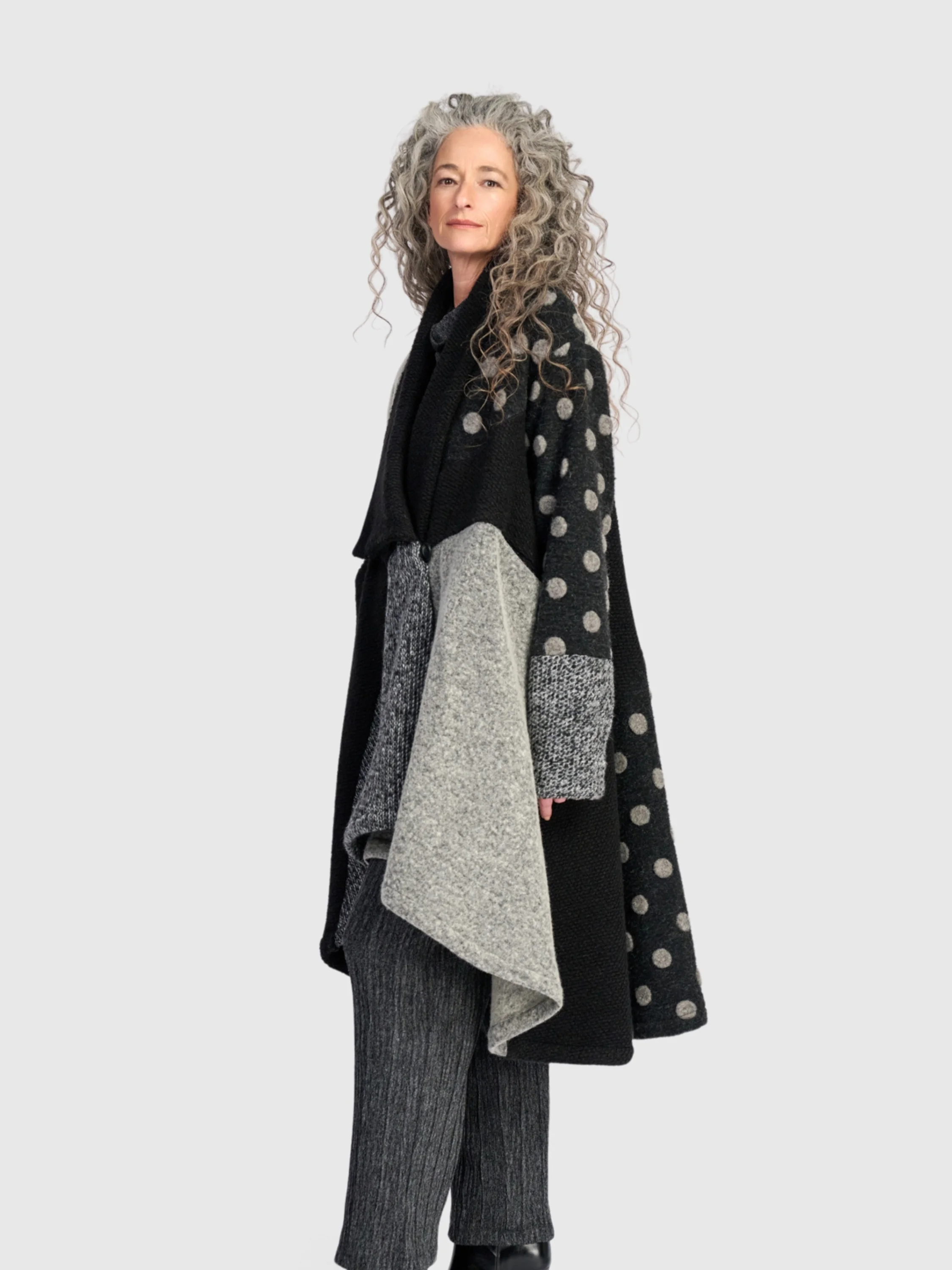 Mosaic Coat in Storm