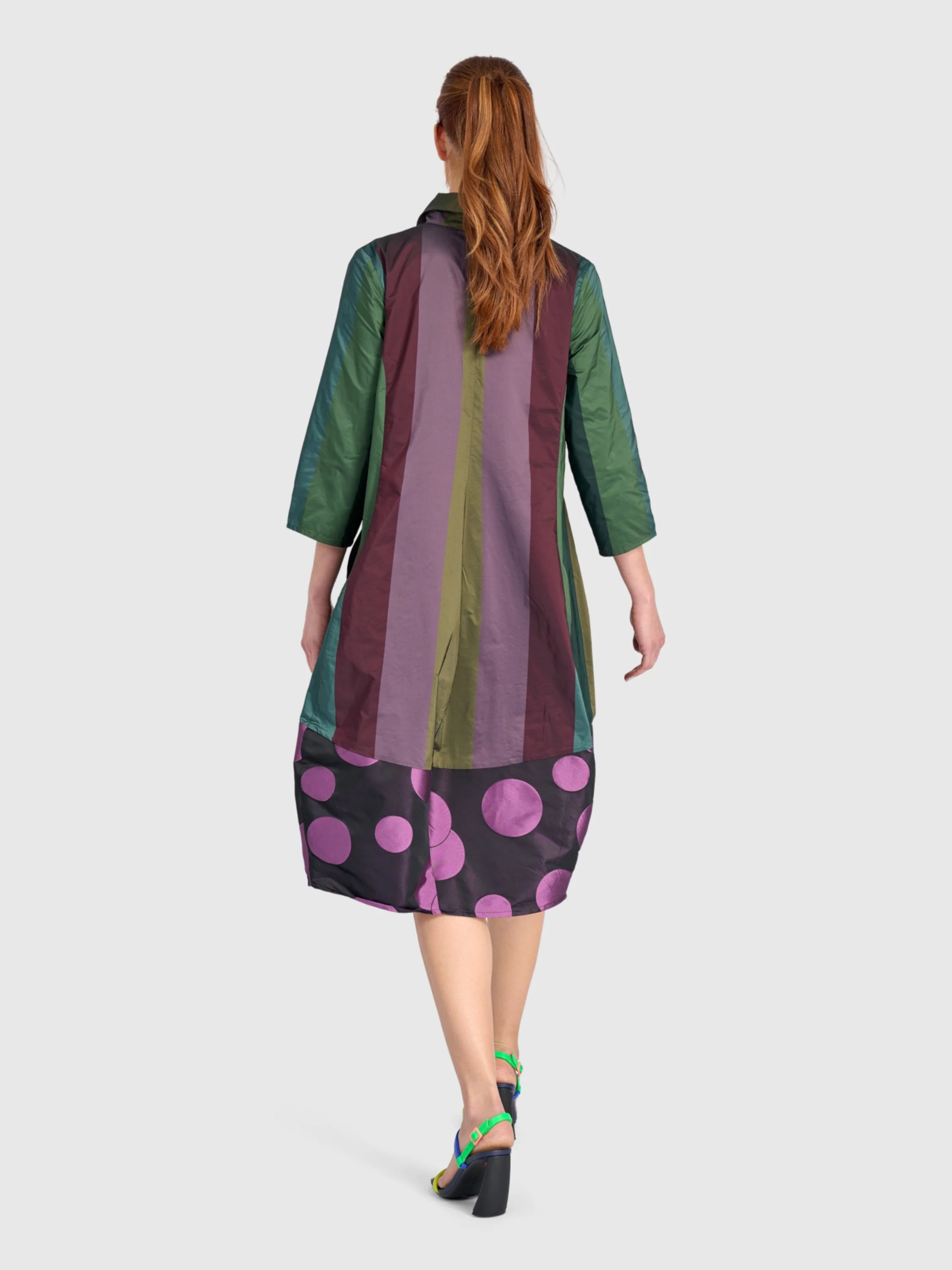 Mosaic Stripe Dress in Mix