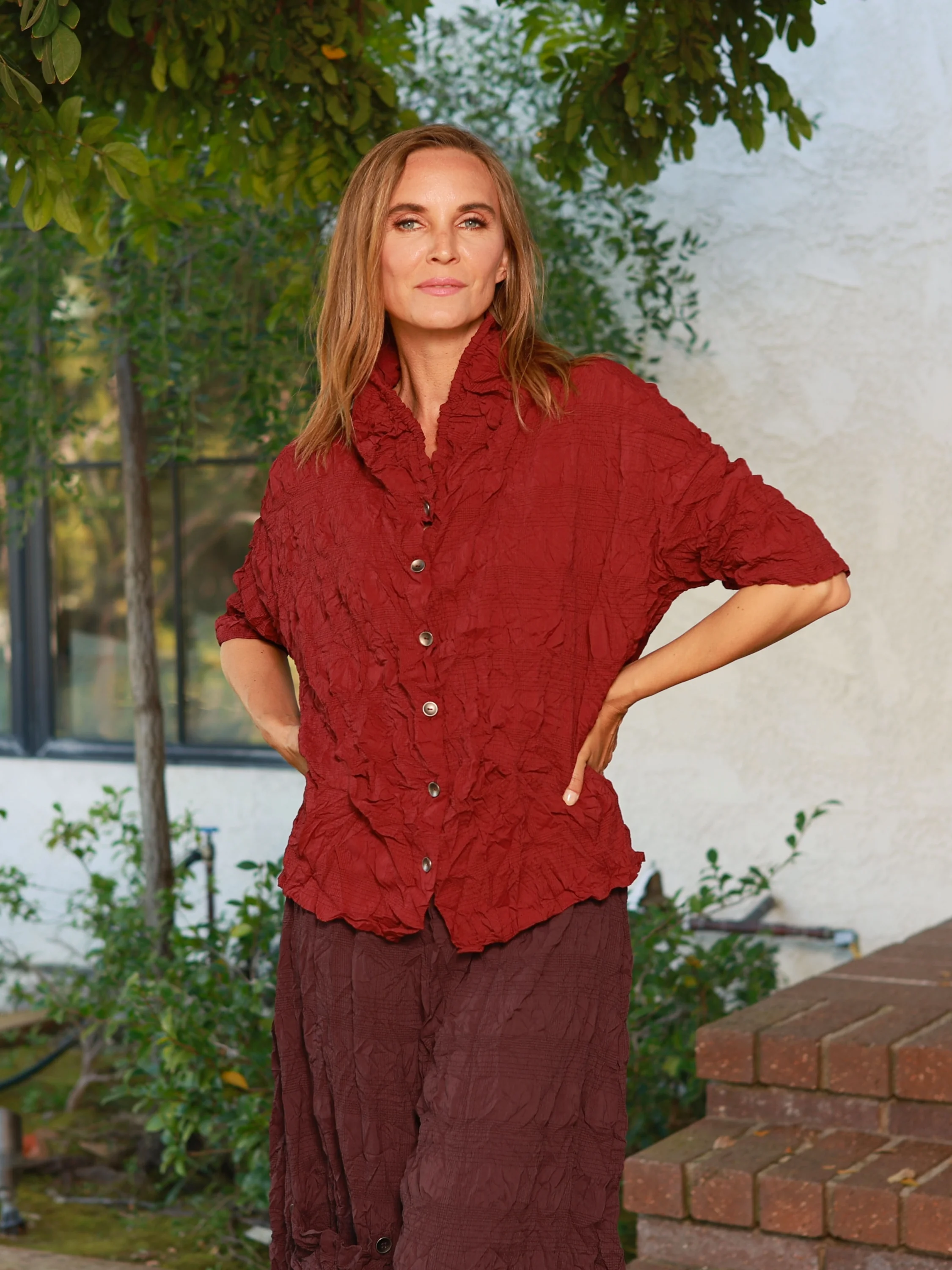 Nariah Shirt in Rhubarb
