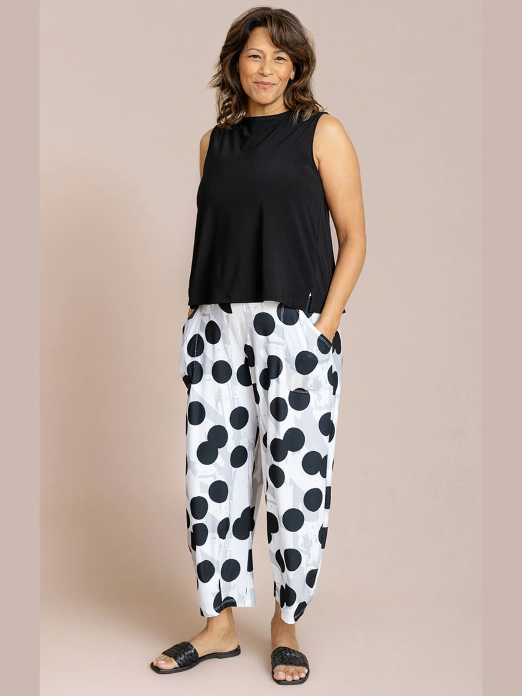 Narrow Lantern Pant in Spot On