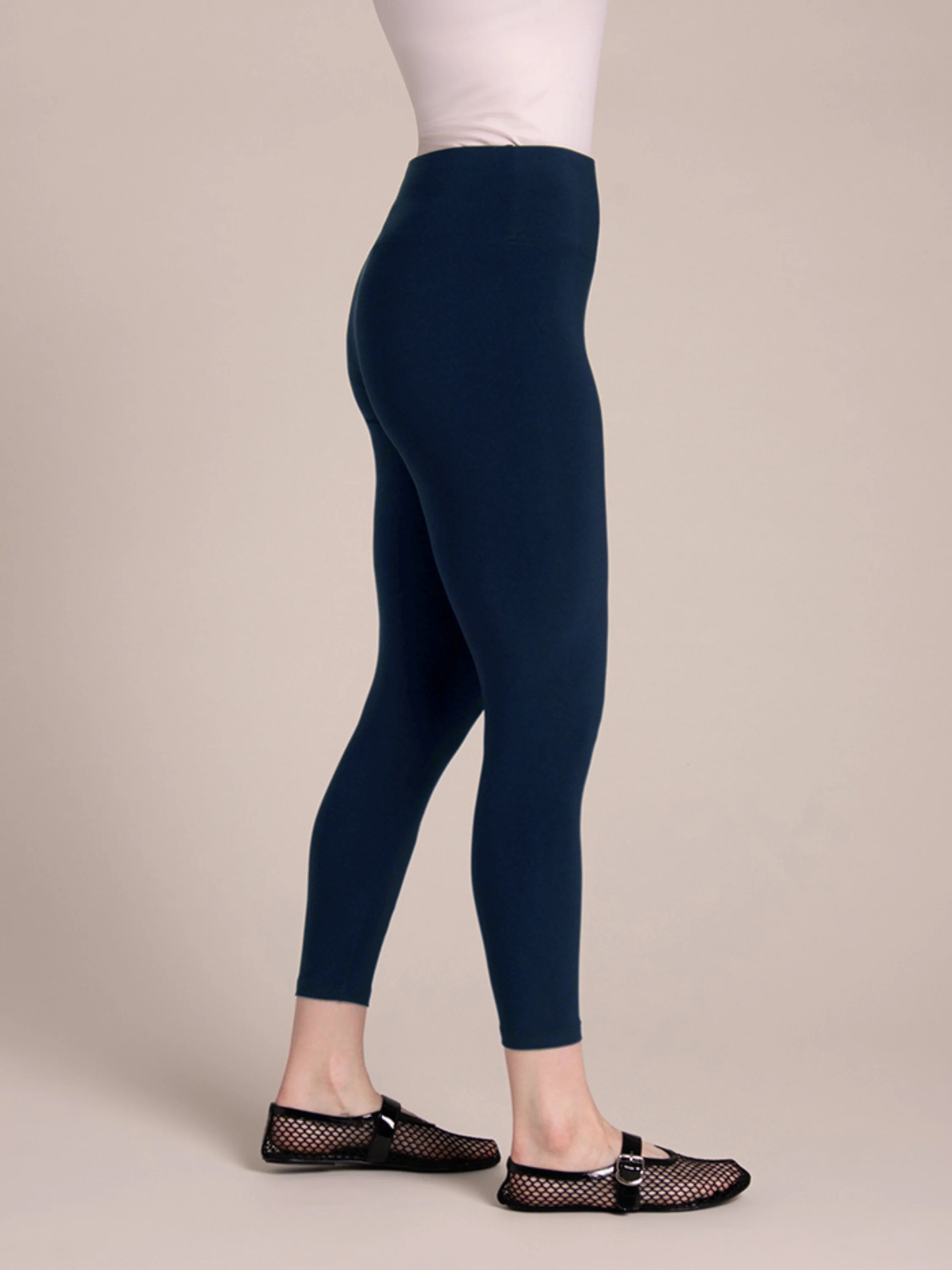 Nu Yoke Legging in Navy