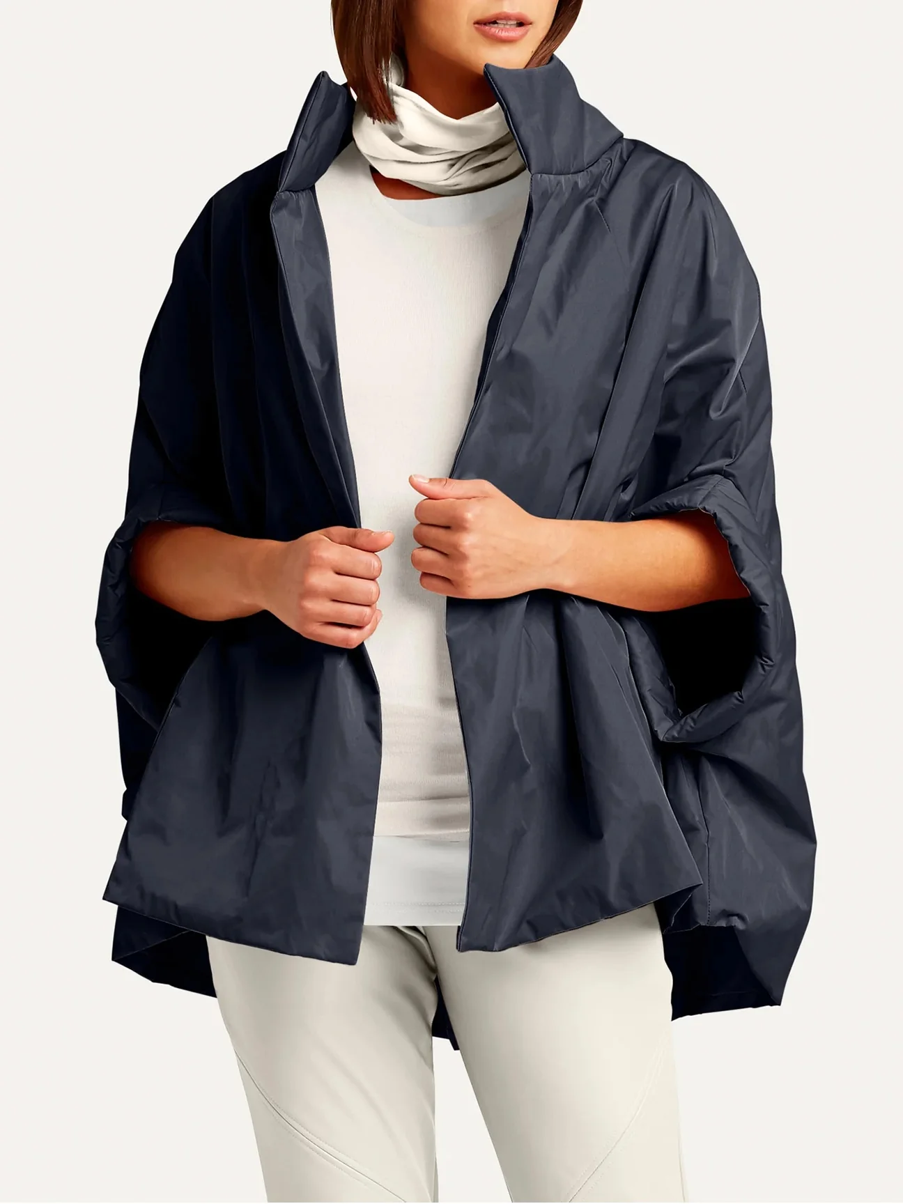 Nylon Chic Cape in Midnight