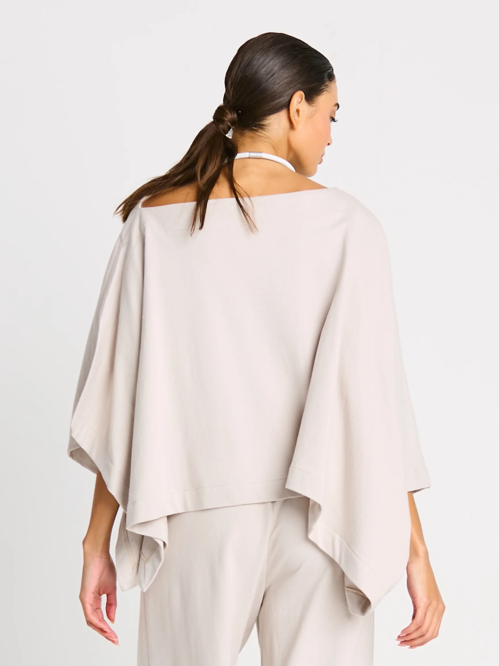 Off The Shoulder Blouson in Putty