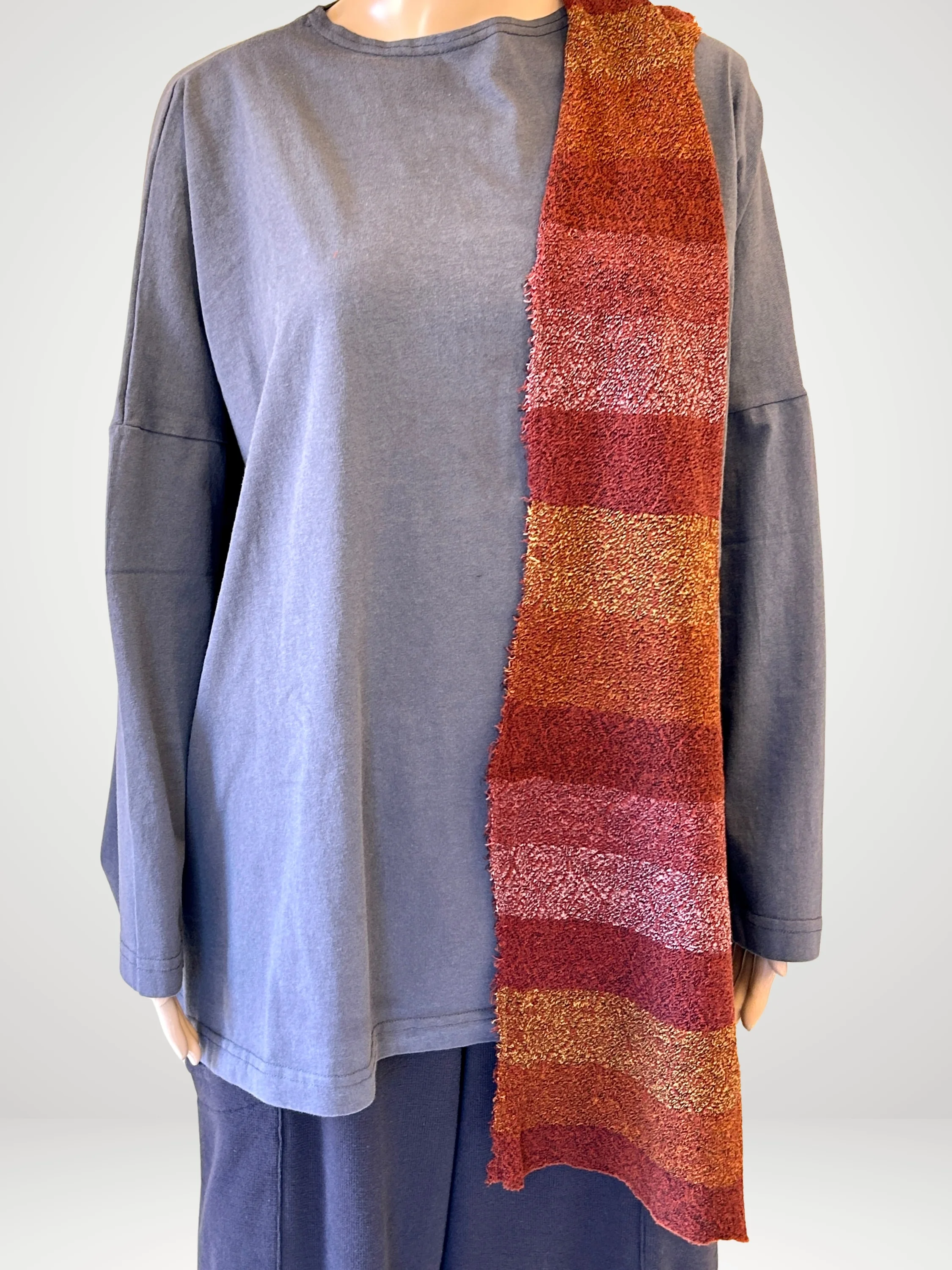 Orchid Mosaic Scarf in Orange