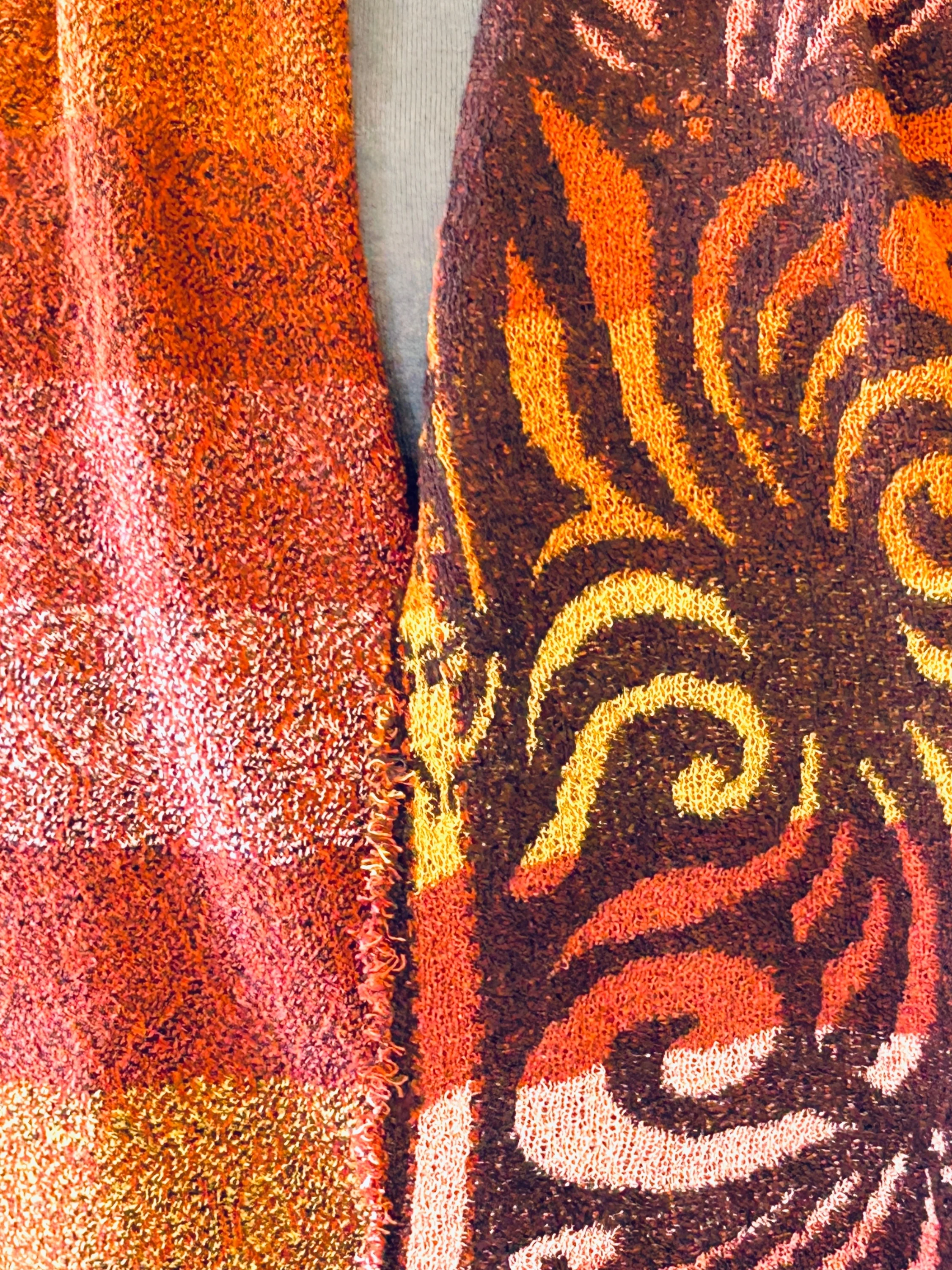 Orchid Mosaic Scarf in Orange