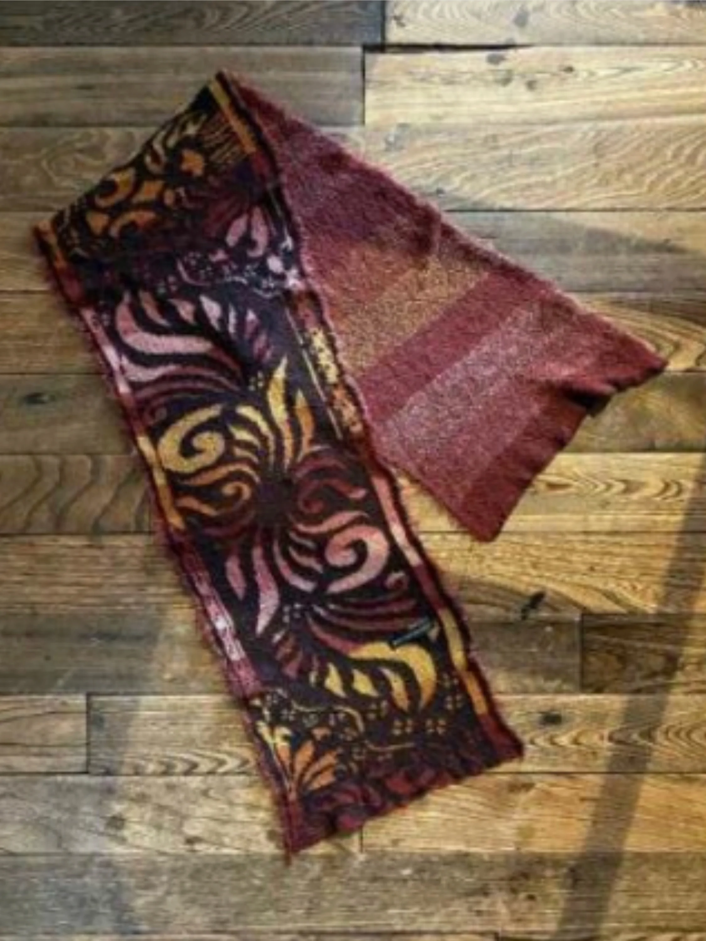 Orchid Mosaic Scarf in Orange