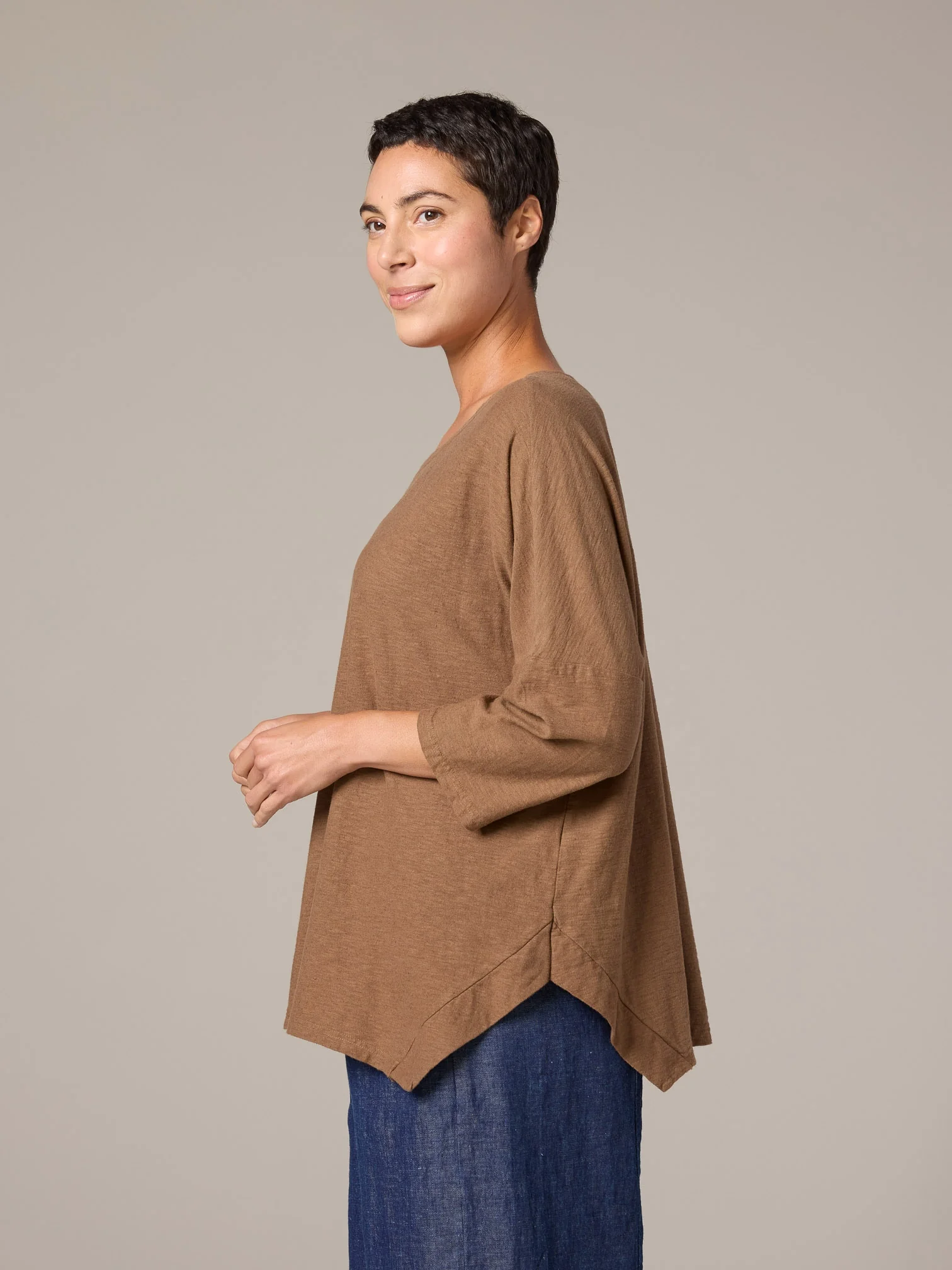 Osize Boxy Top in Coconut