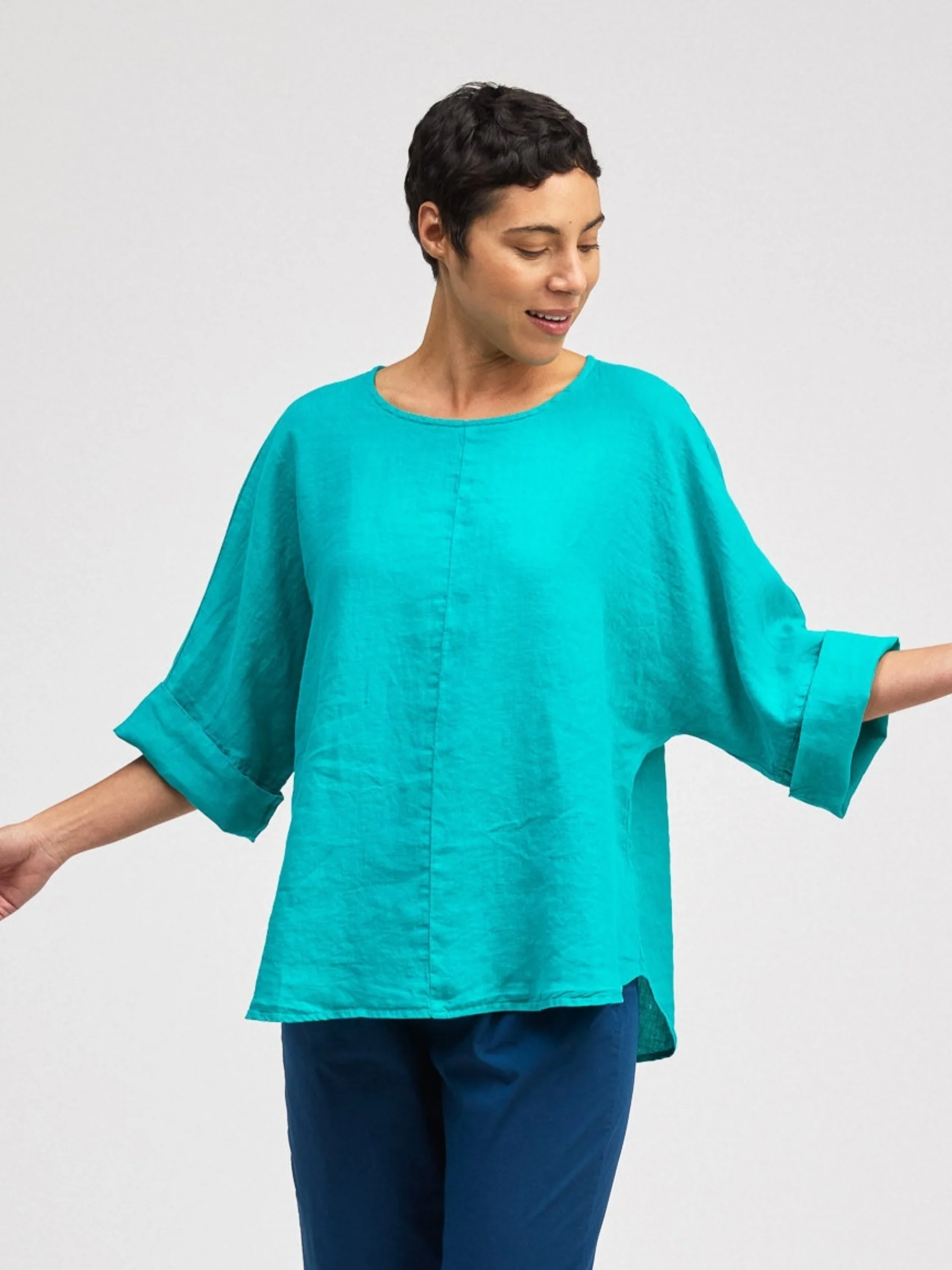 Osize Pullover in Atlantis