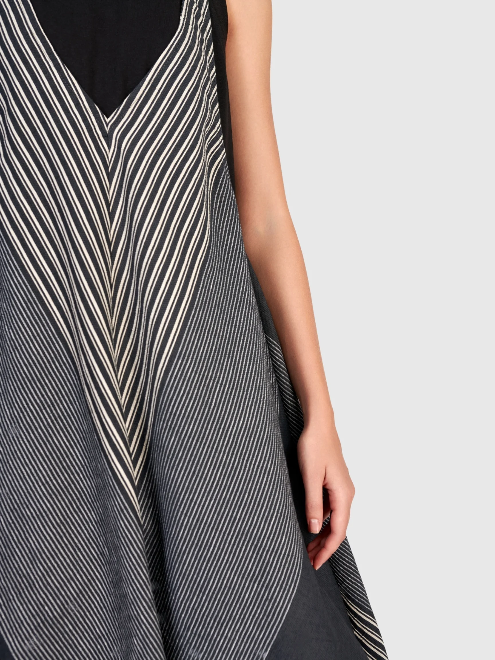 Panel Dress in Darkbar
