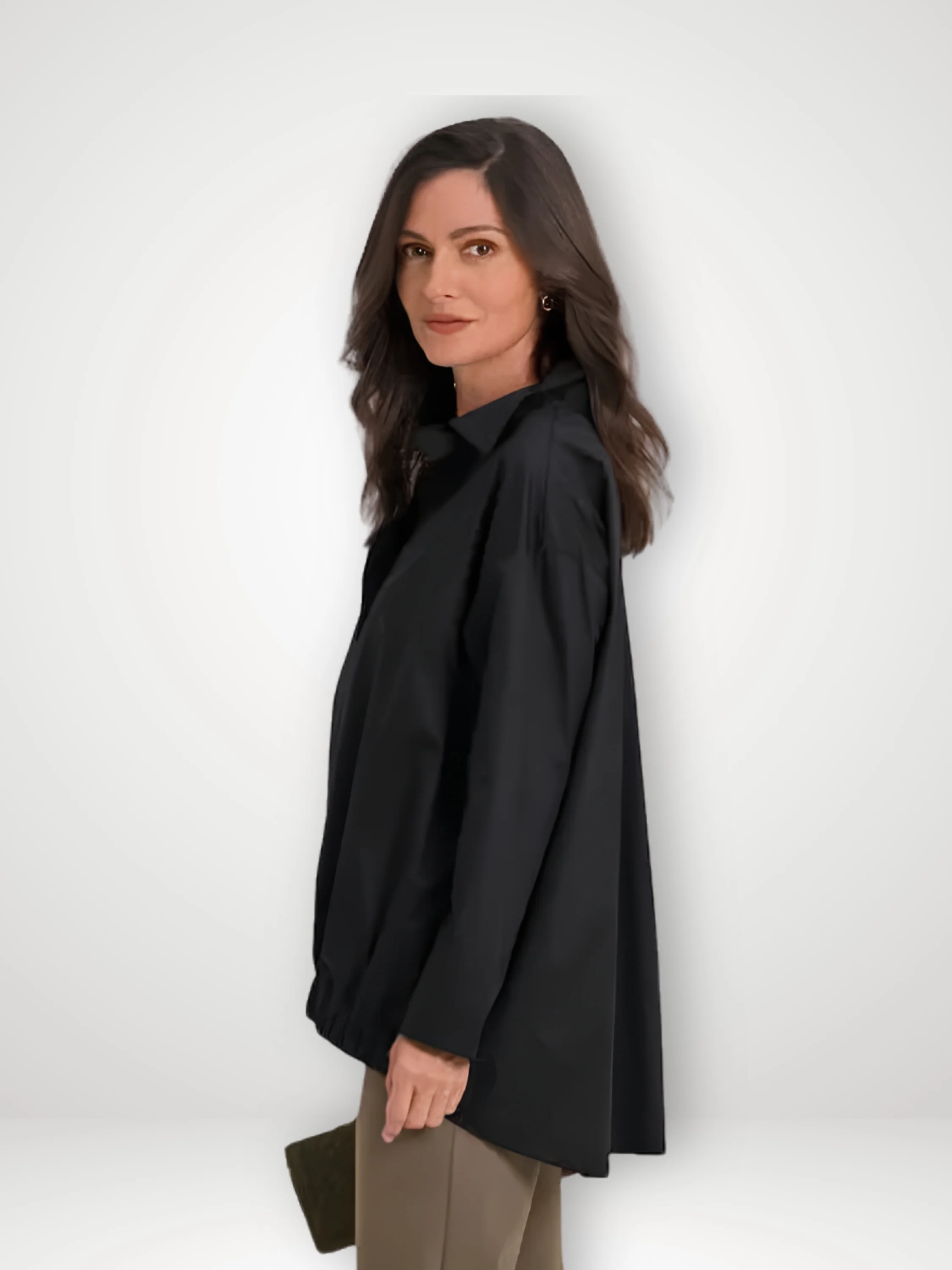 Parachute Shirt in Black