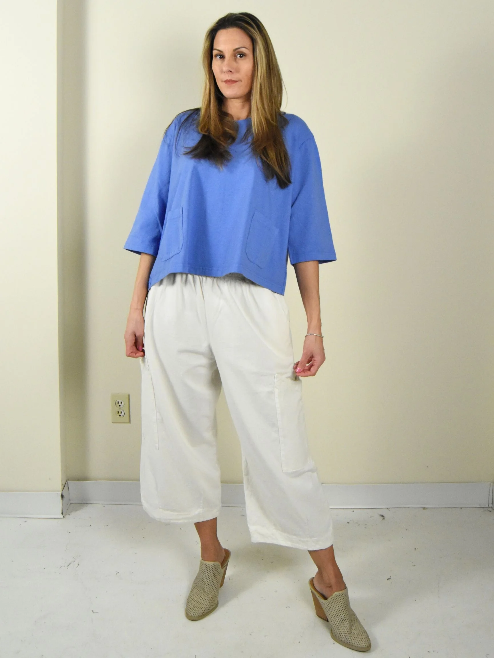 Pasha Pant in Cream
