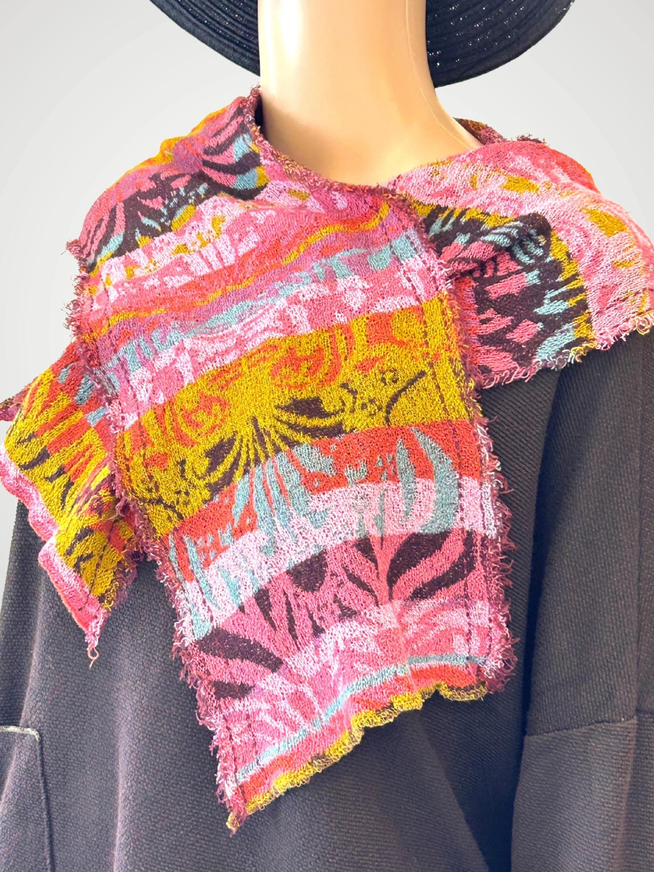 Pink Mosaic Scarf in Pink